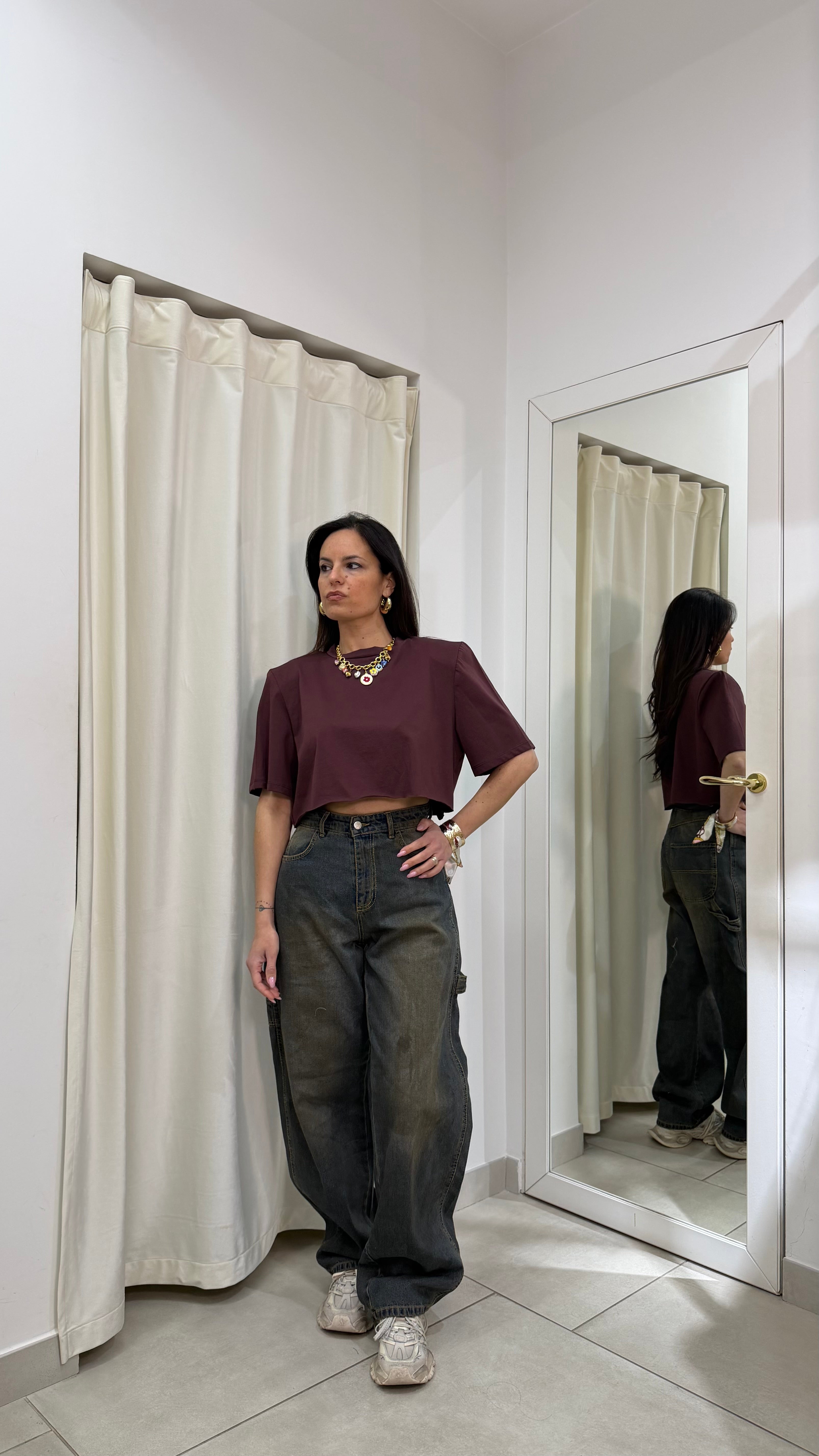 T-Shirt crop Justweest