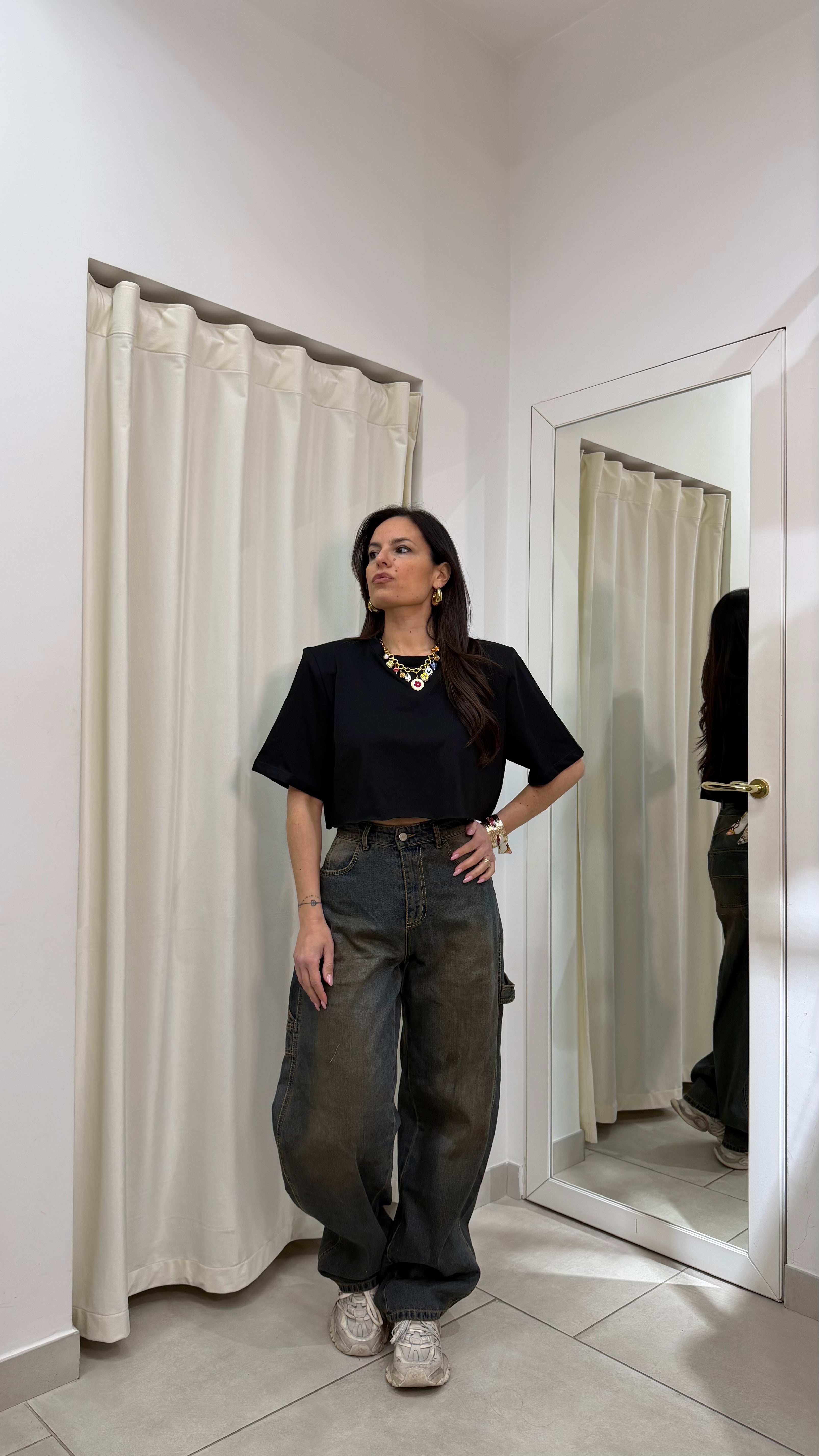 T-Shirt crop Justweest