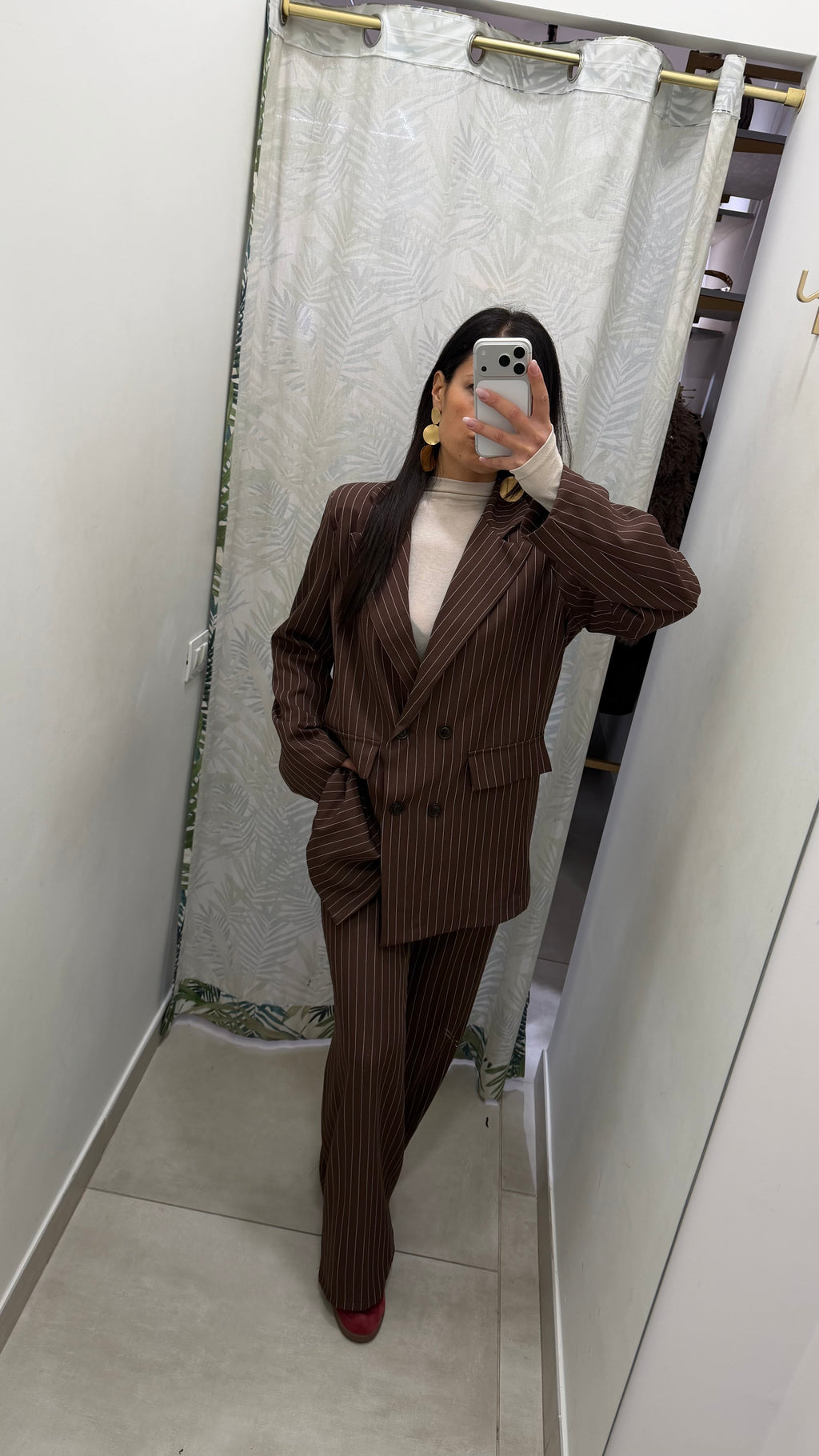 Tailleur over gessato