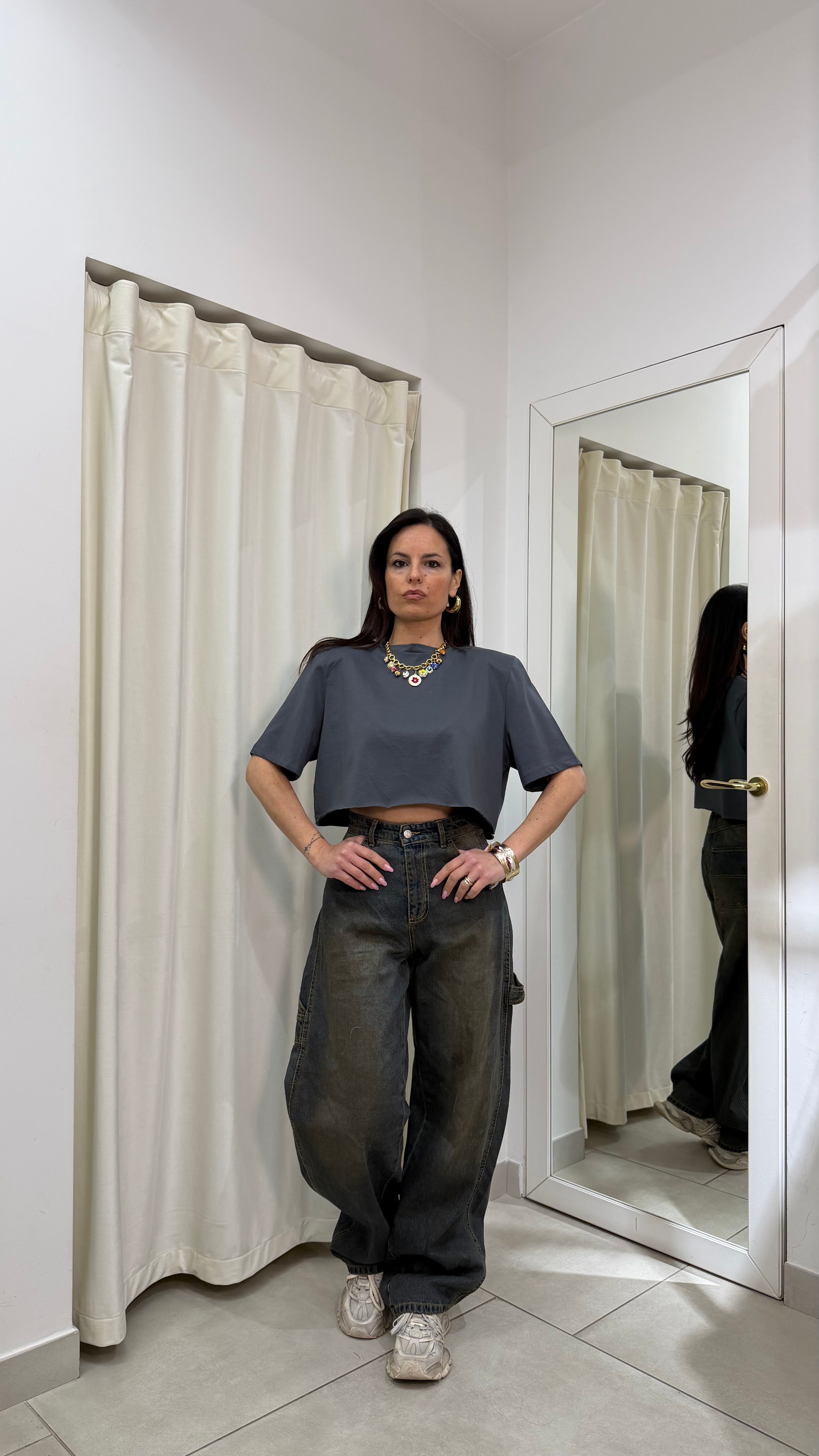 T-Shirt crop Justweest