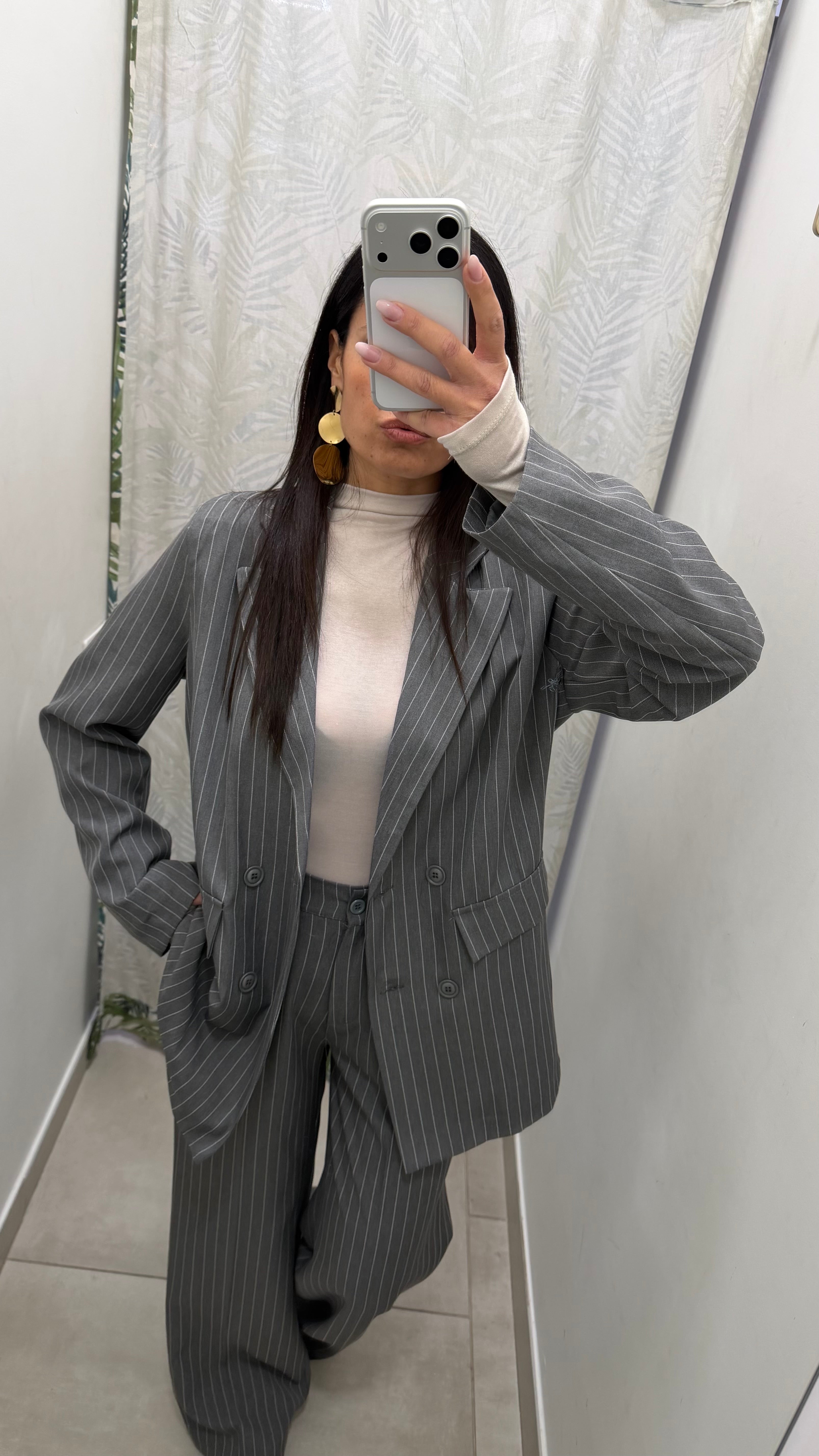 Tailleur over gessato