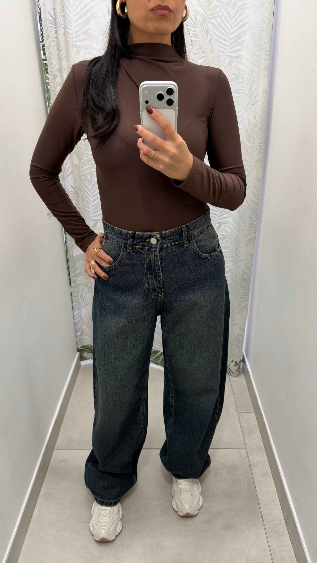 denim ballon doppia tasca sabbiato - Absolute Shop