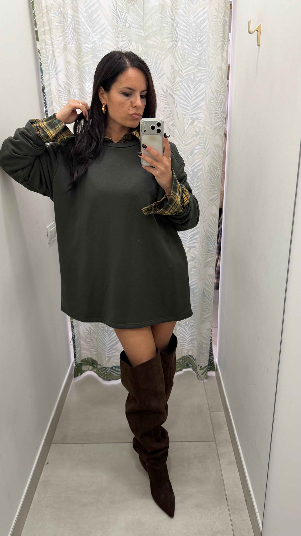 Felpone justwest con spallina