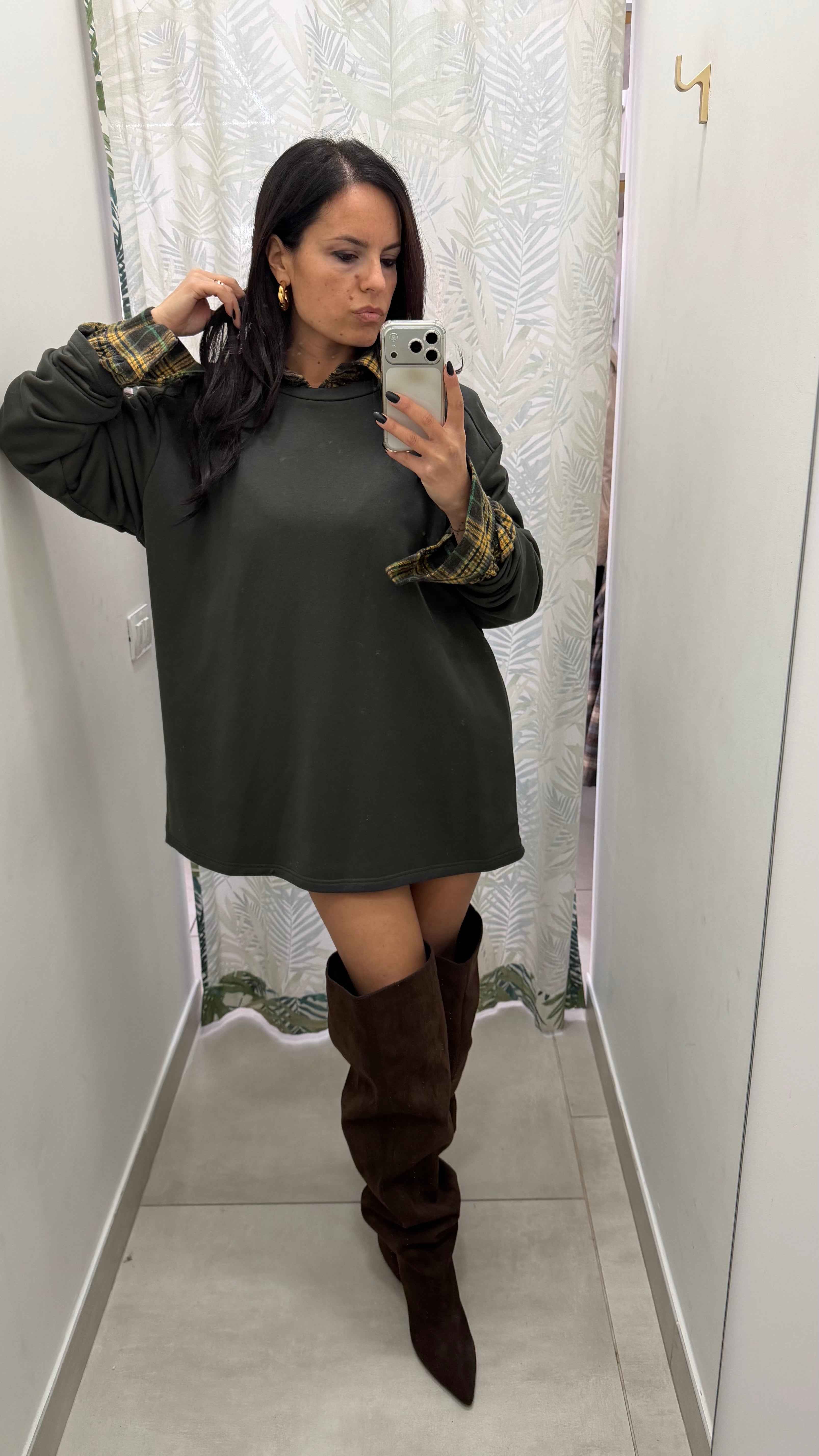 Felpone justwest con spallina