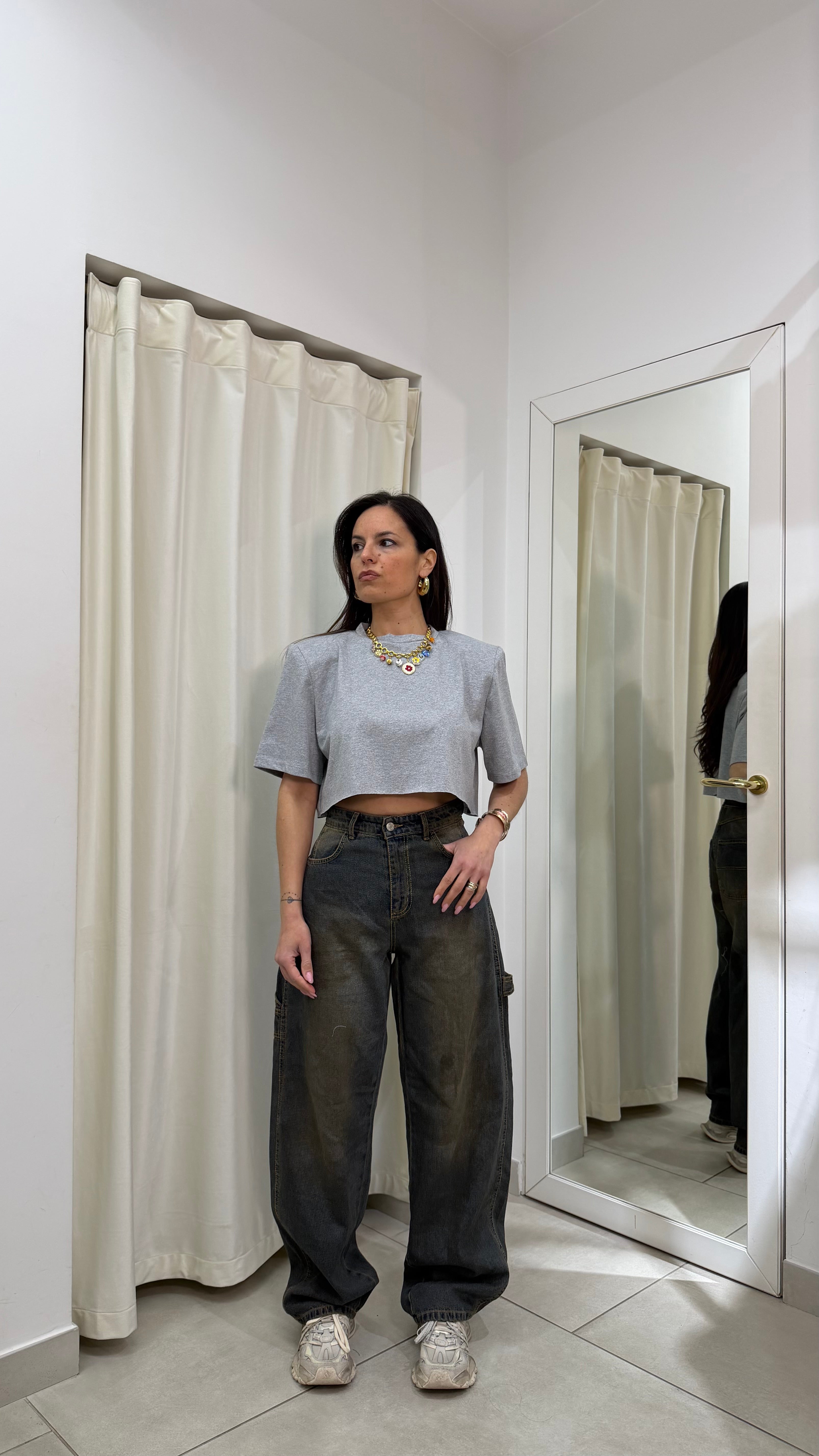 T-Shirt crop Justweest