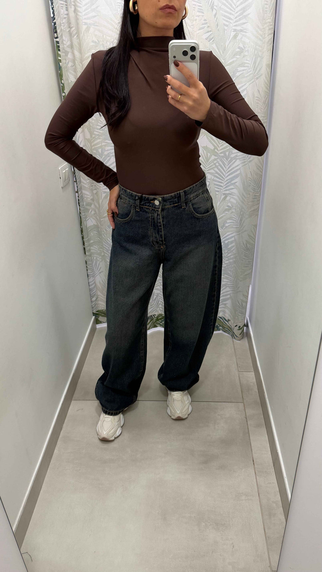 denim ballon doppia tasca sabbiato - Absolute Shop