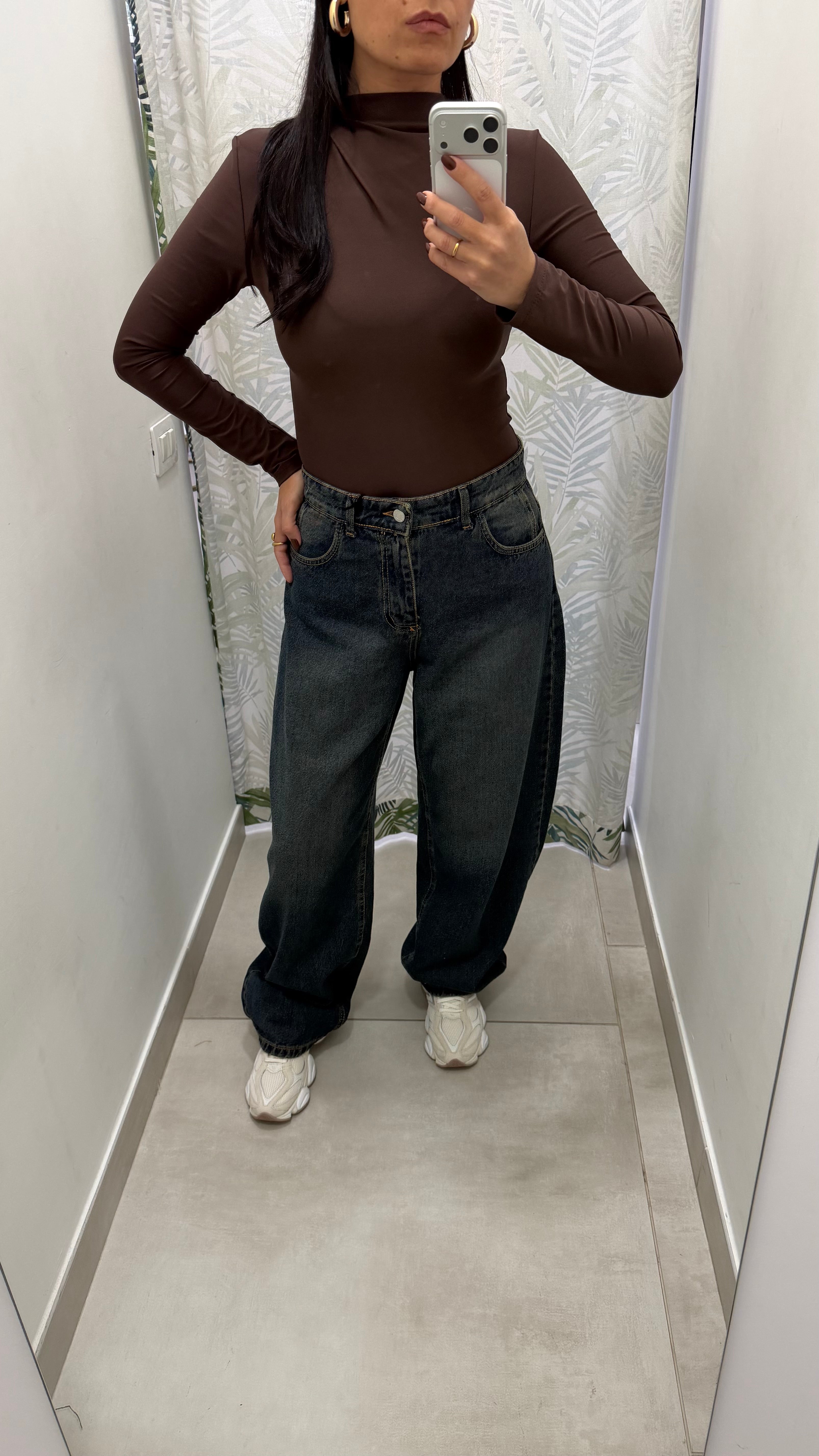 denim ballon doppia tasca sabbiato - Absolute Shop