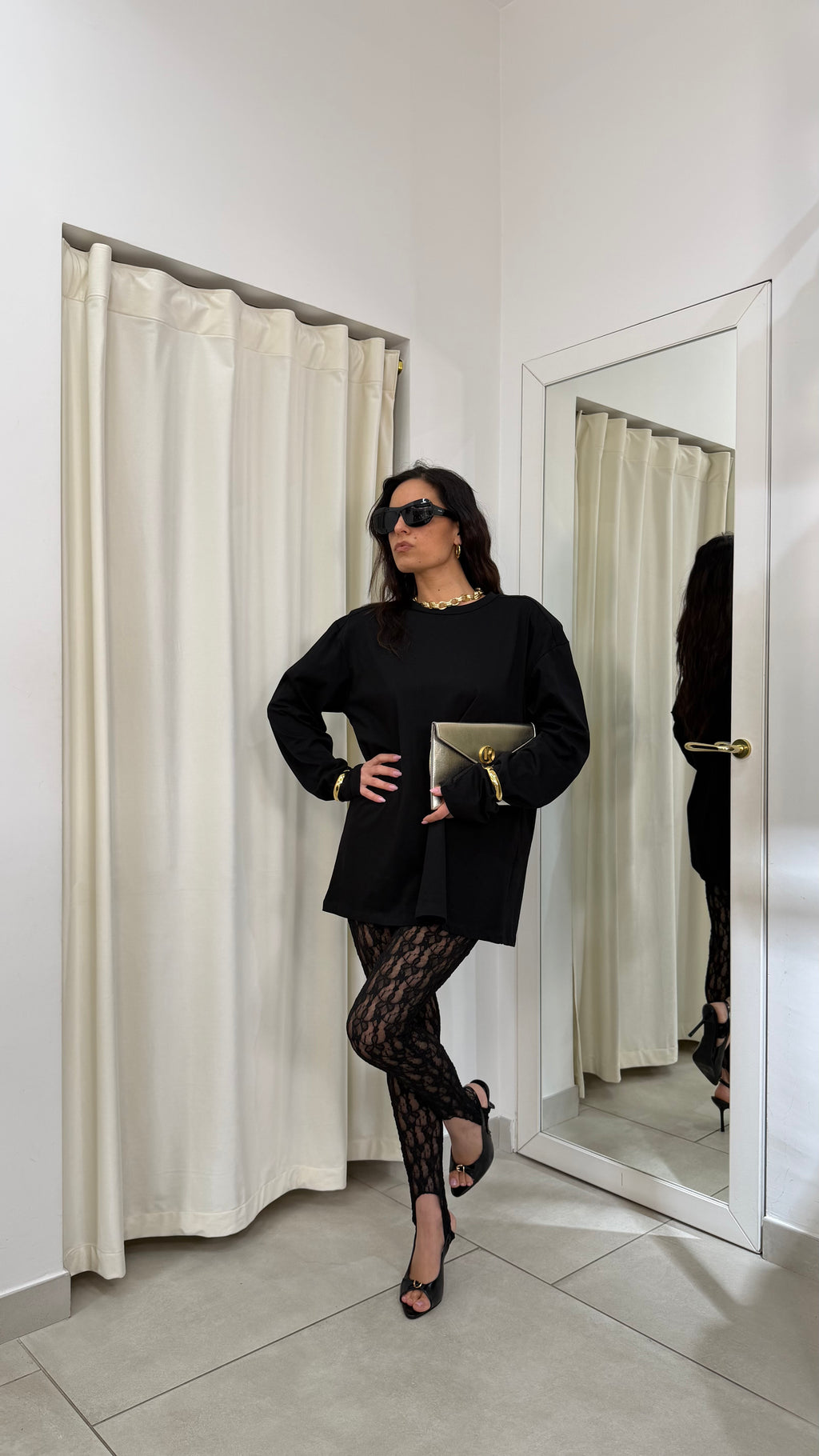 Leggins pizzo