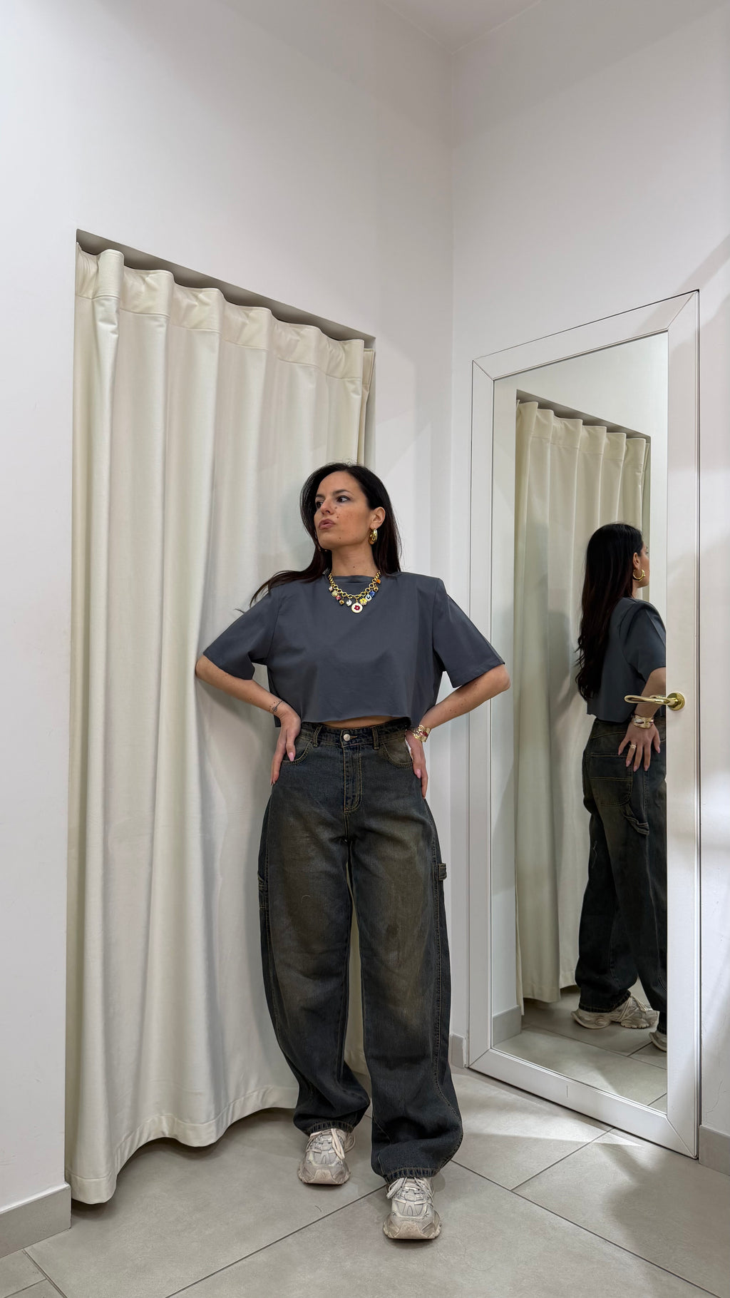 T-Shirt crop Justweest