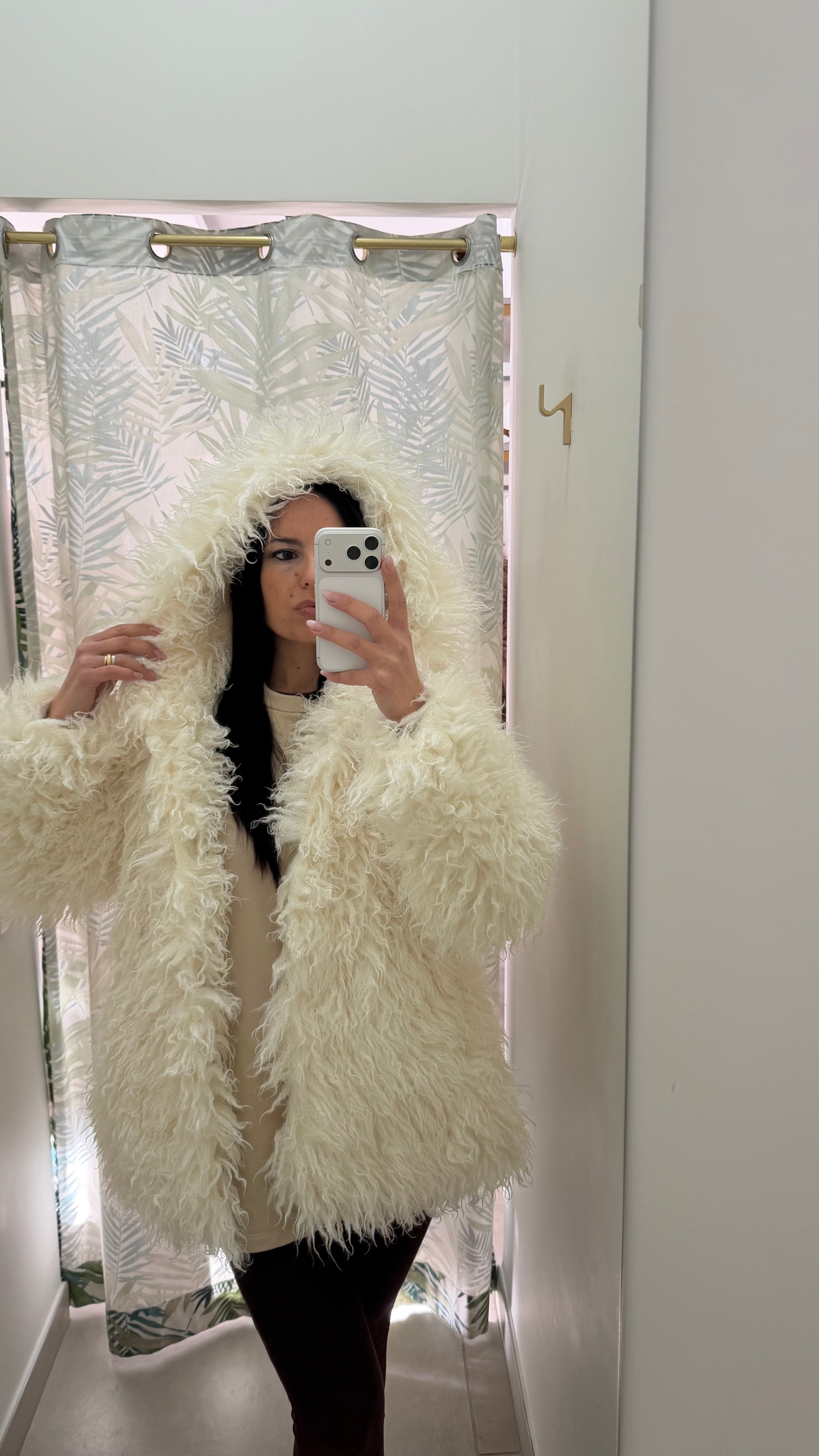 Ecofur teddy cappuccio