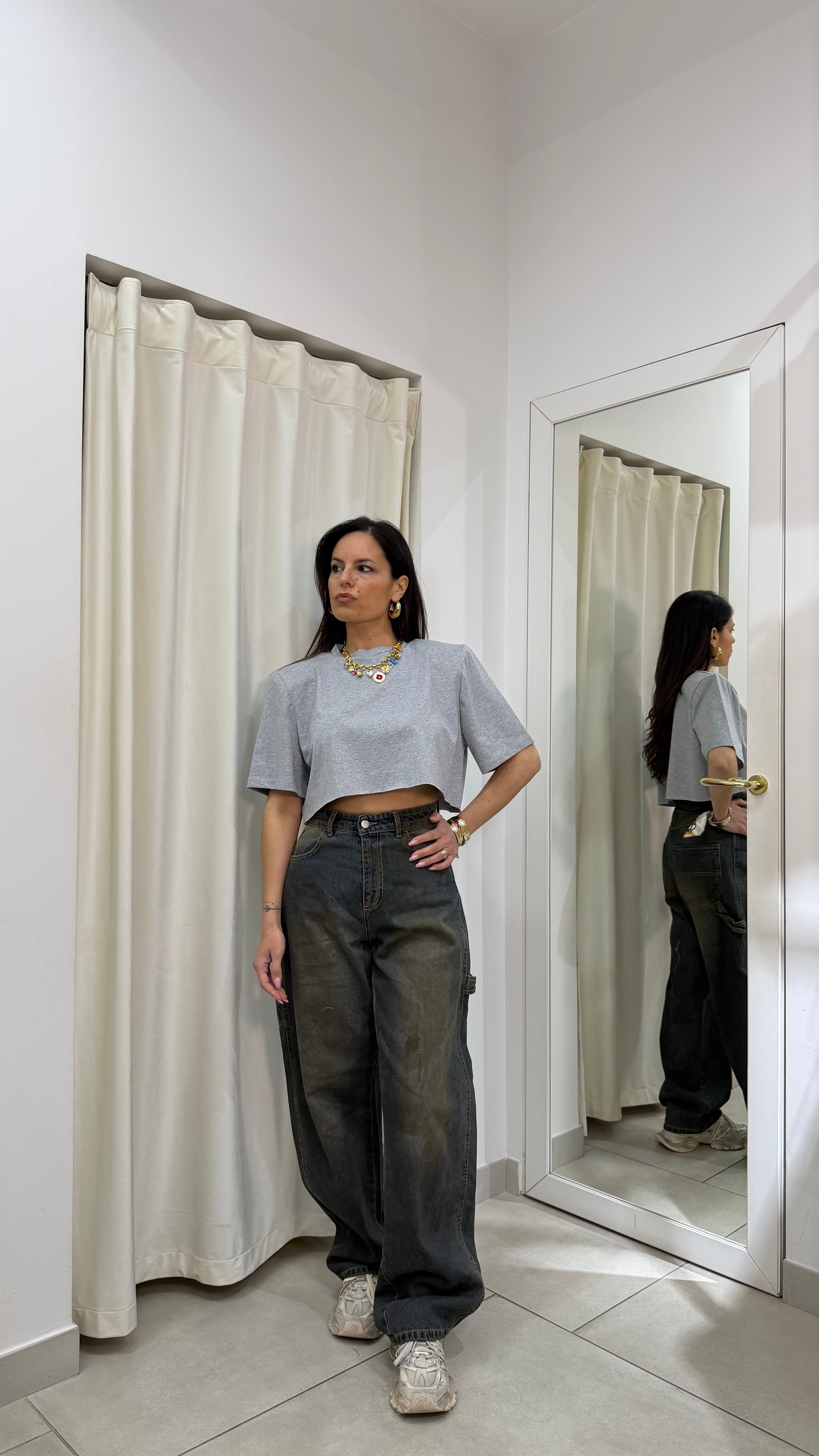 T-Shirt crop Justweest