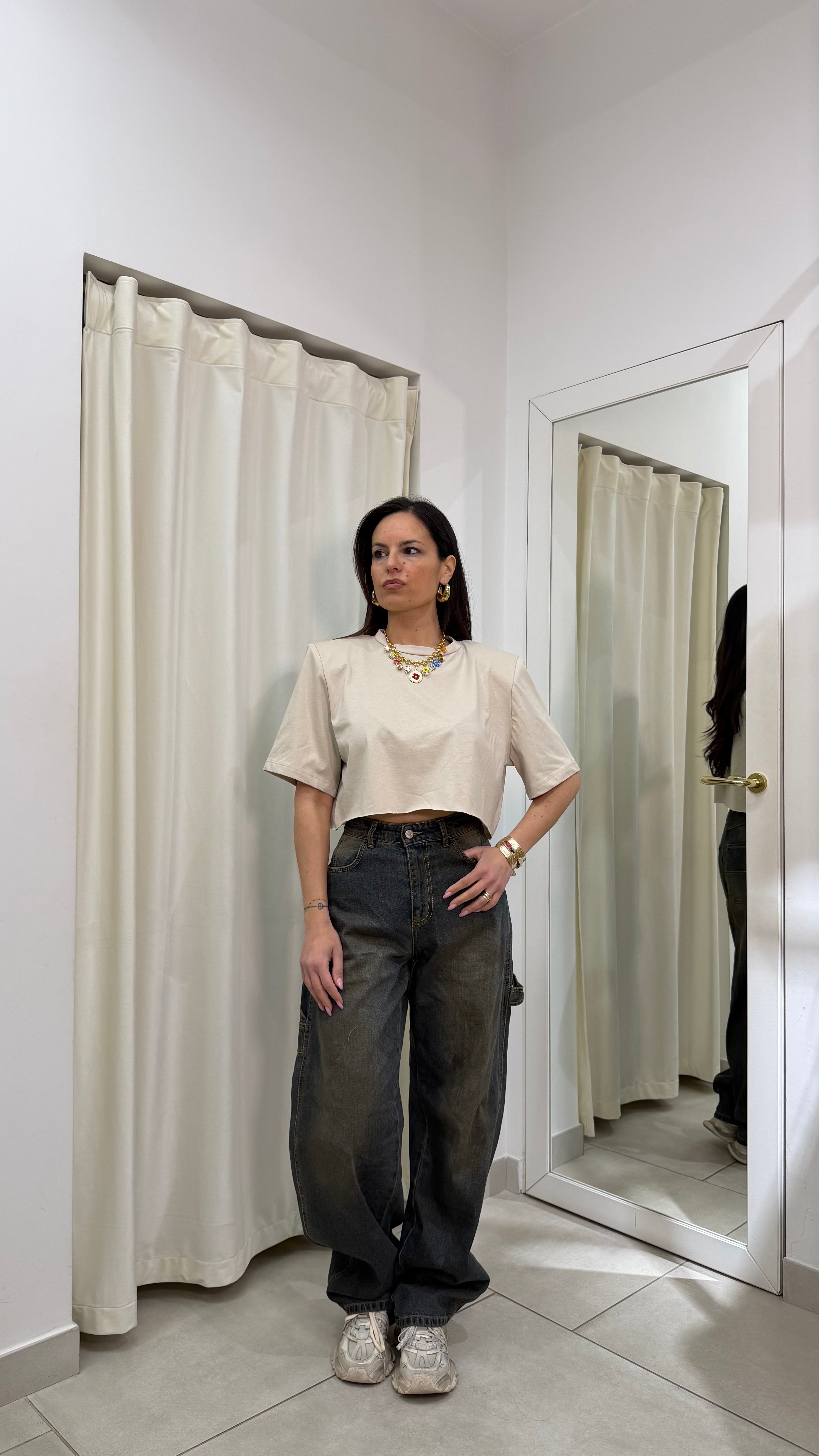 T-Shirt crop Justweest