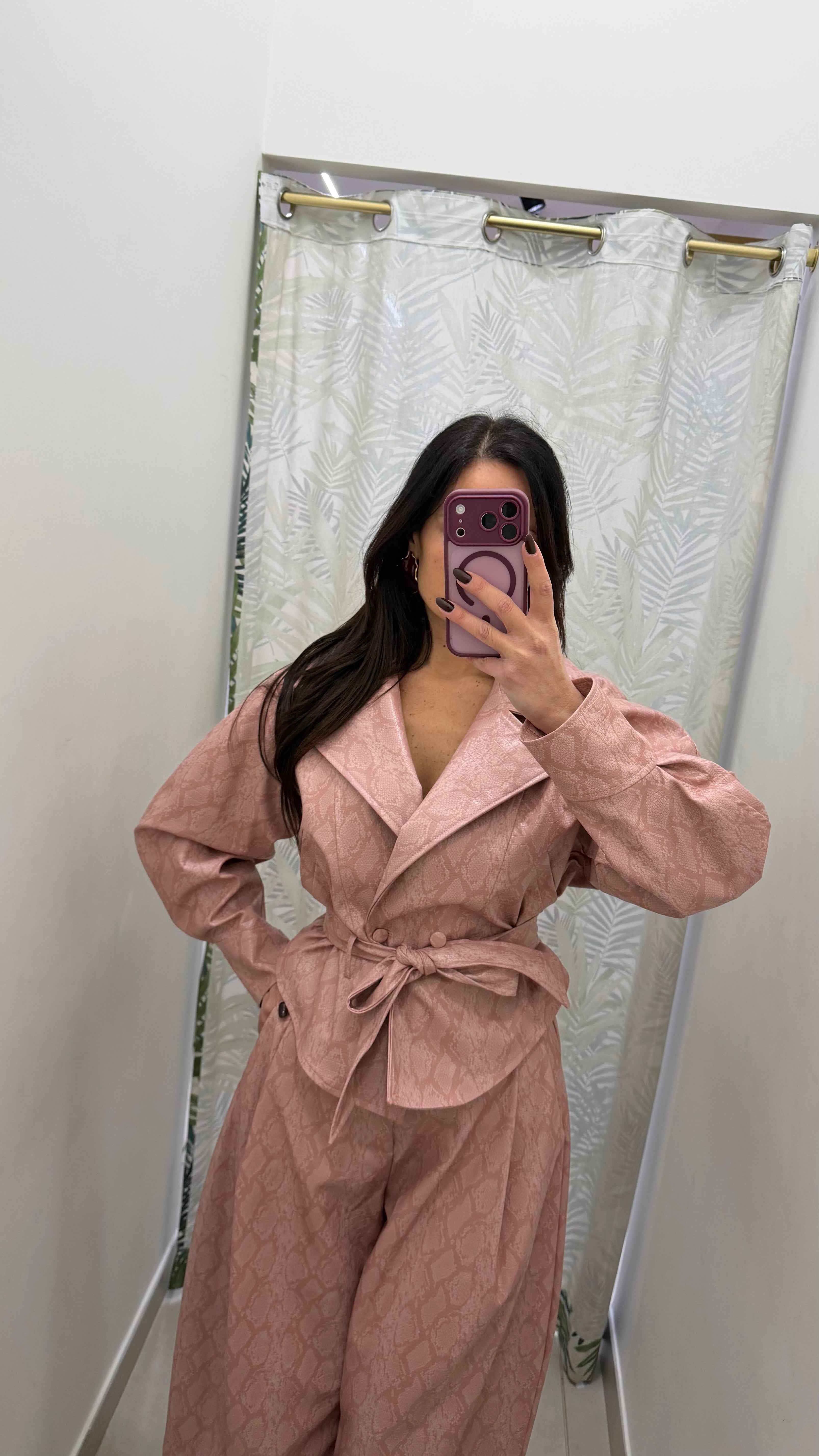 Mini trench pitonato