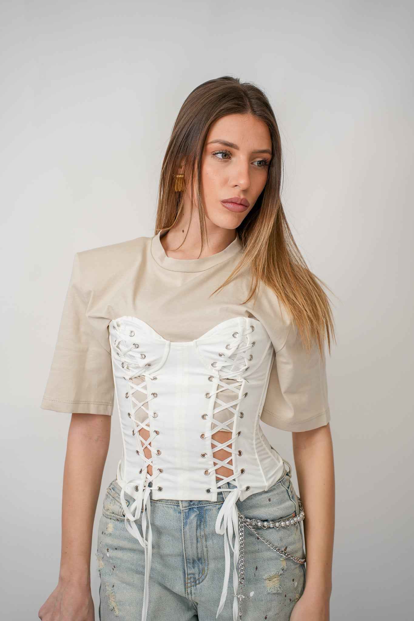 Maglia crop Justweest