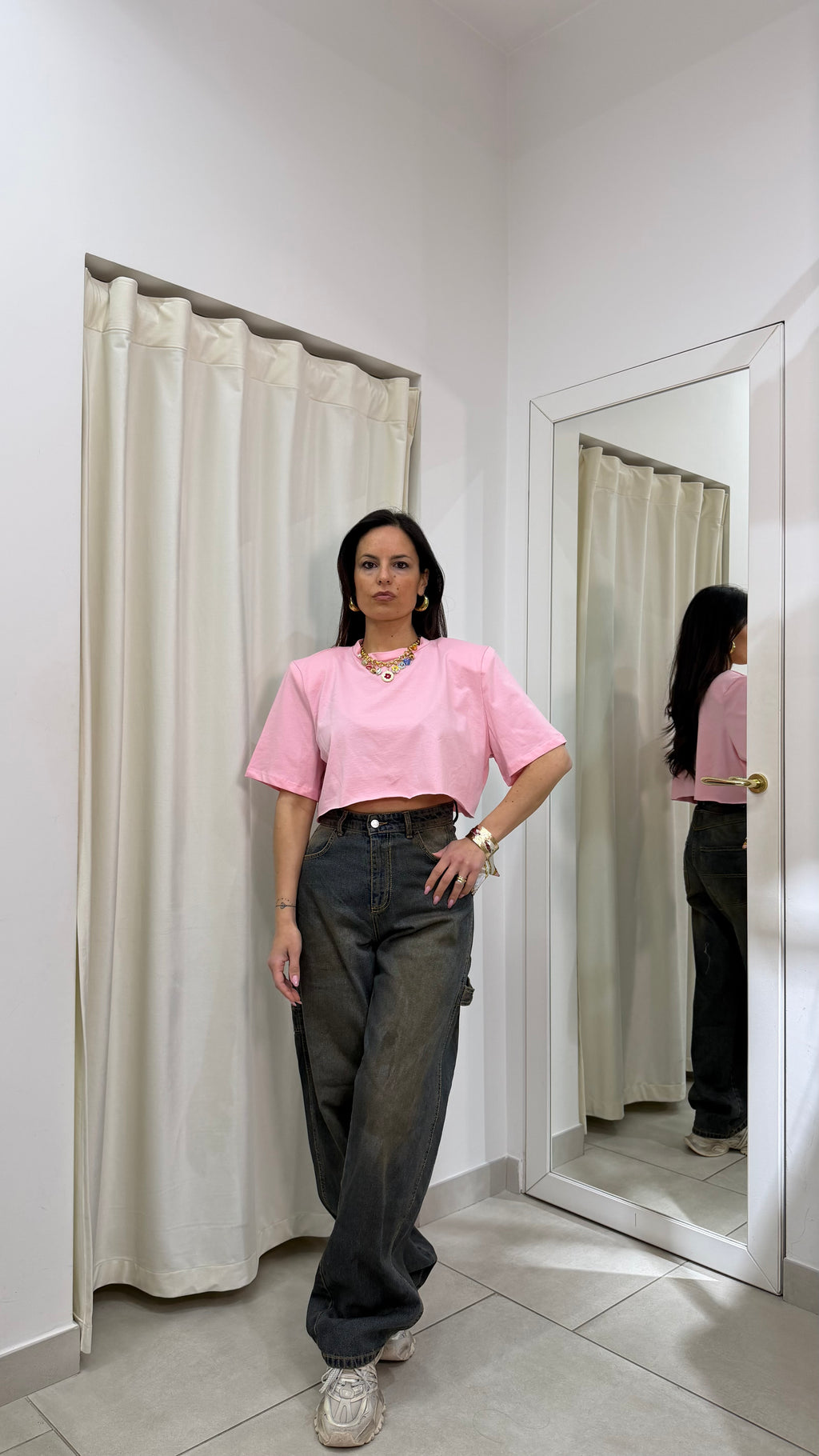 T-Shirt crop Justweest