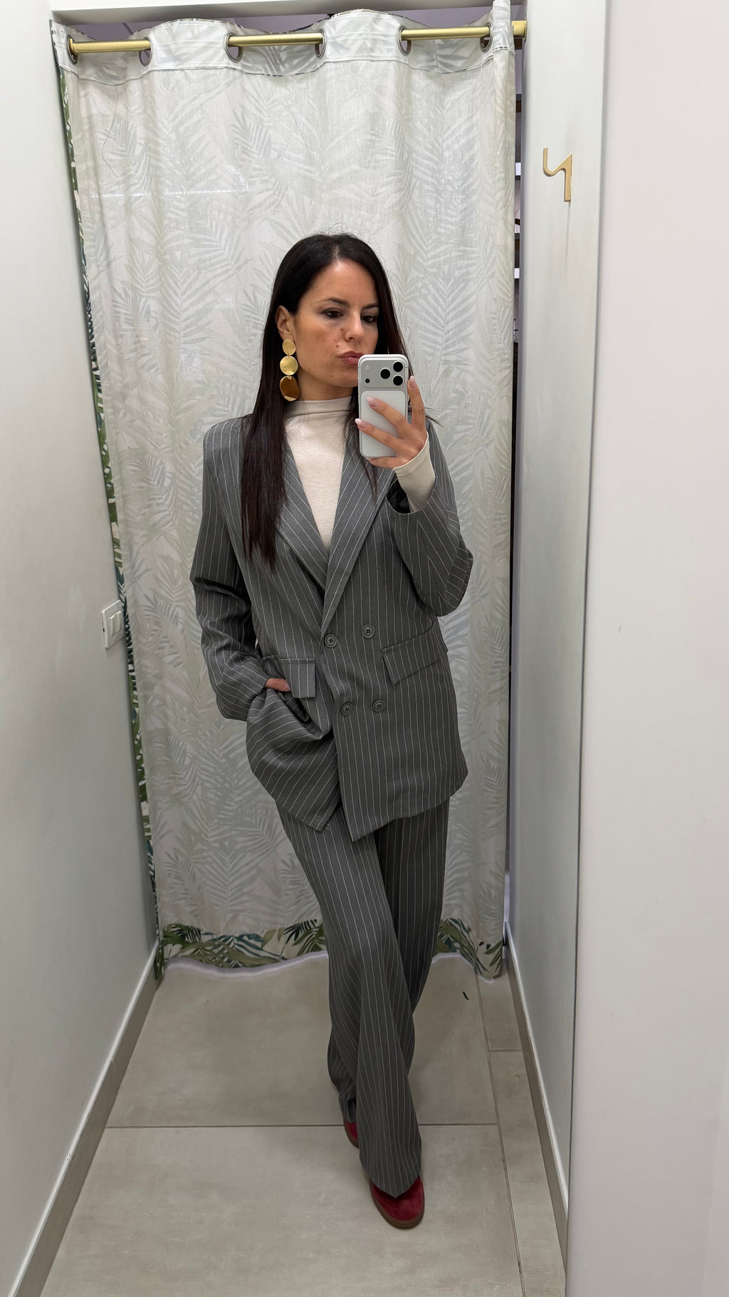 Tailleur over gessato