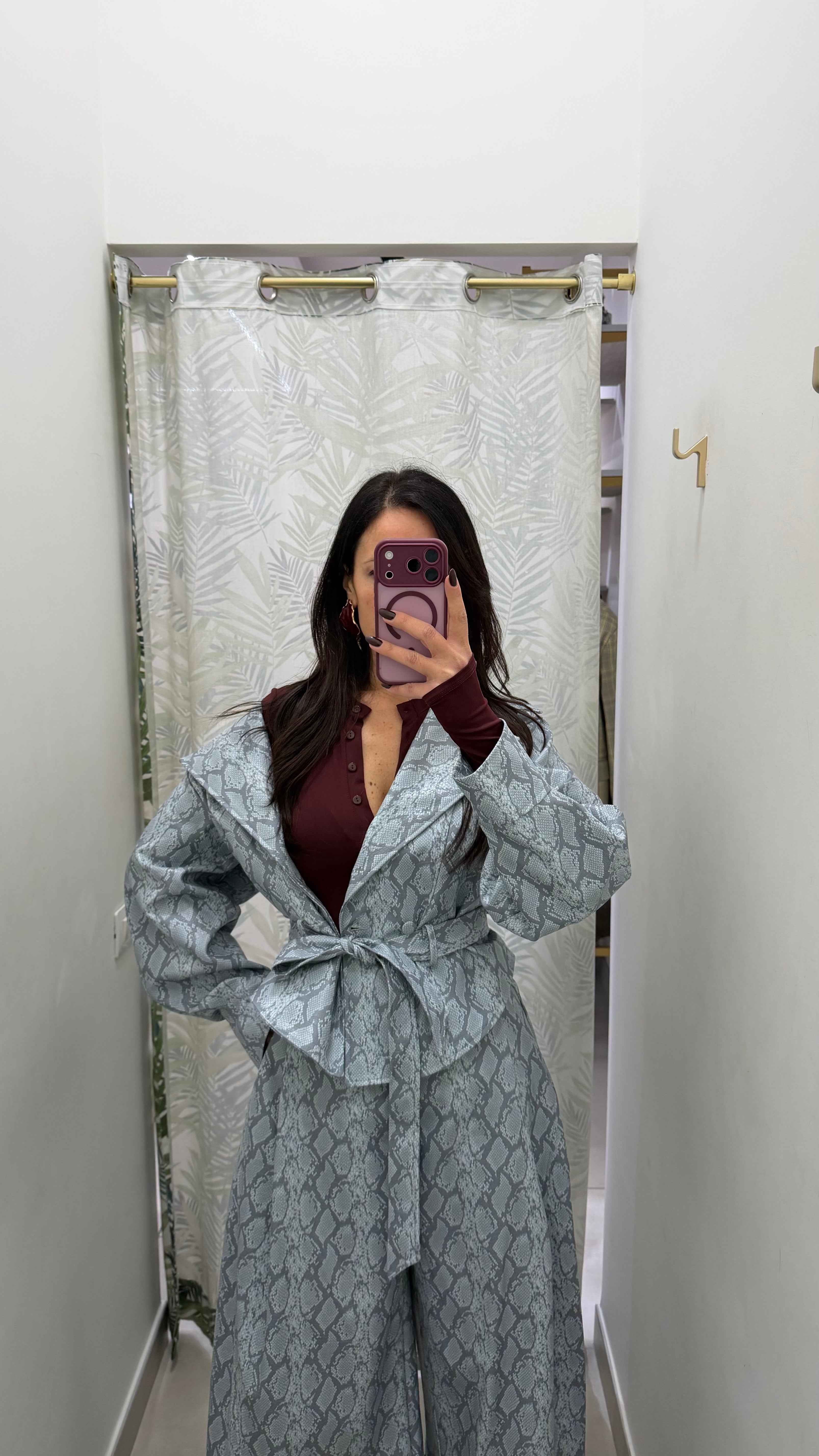 Mini trench pitonato