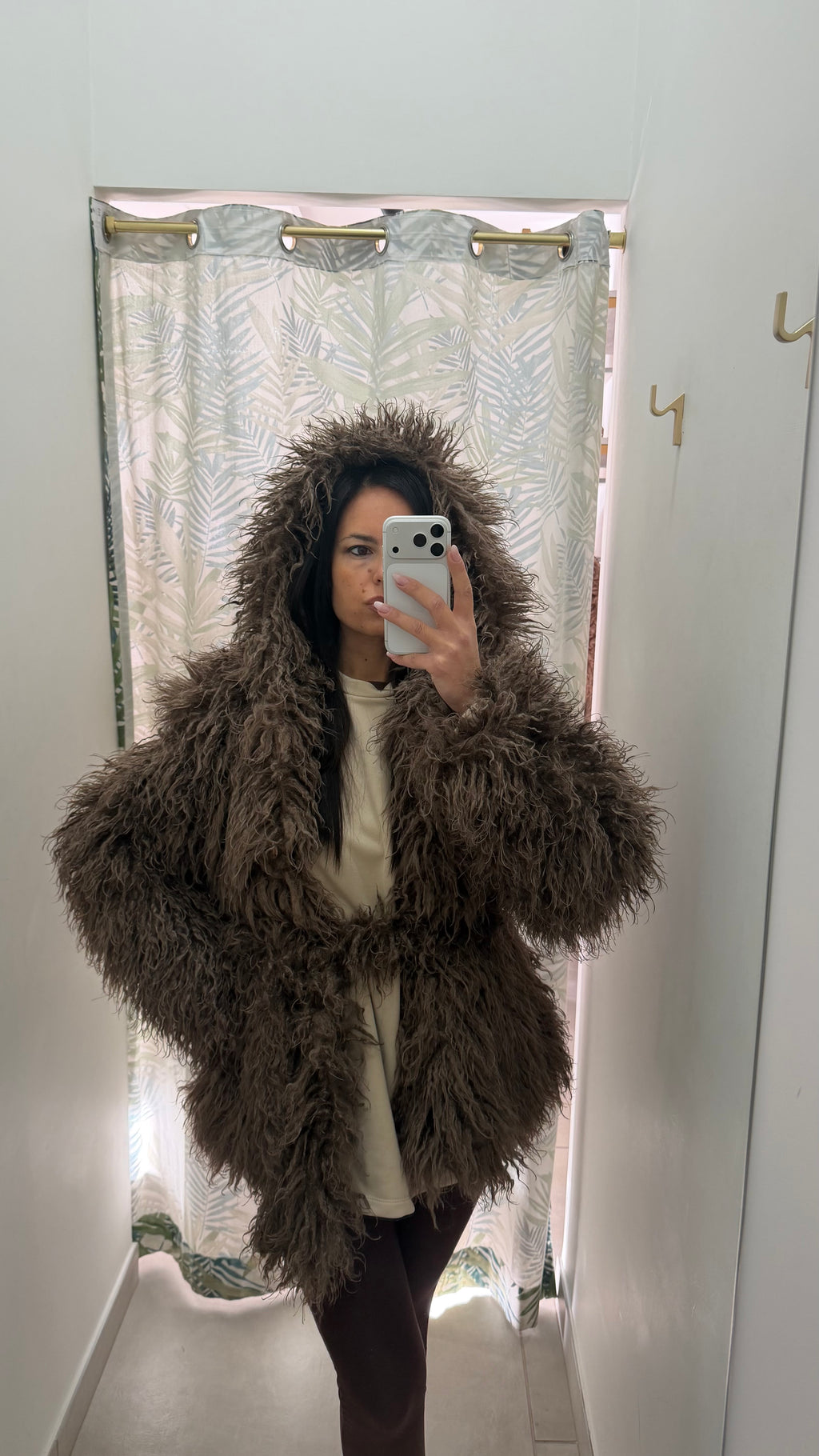 Ecofur teddy cappuccio