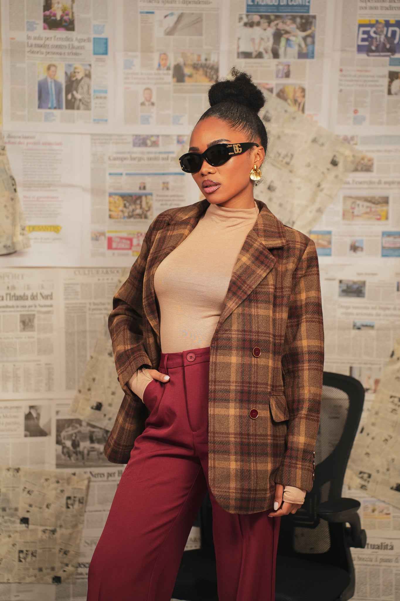 Blazer moon kiss marrone