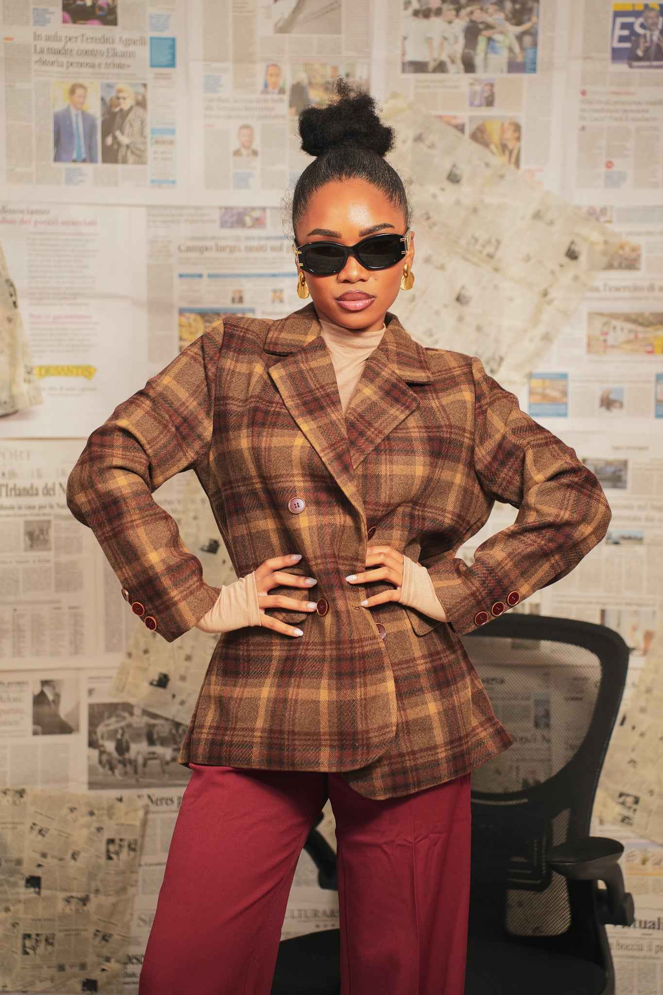 Blazer moon kiss marrone