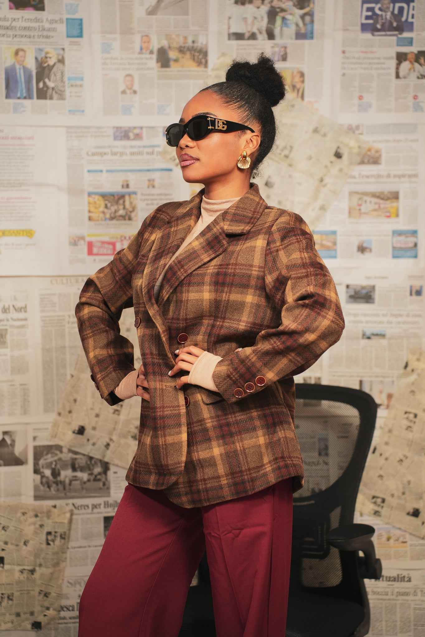 Blazer moon kiss marrone