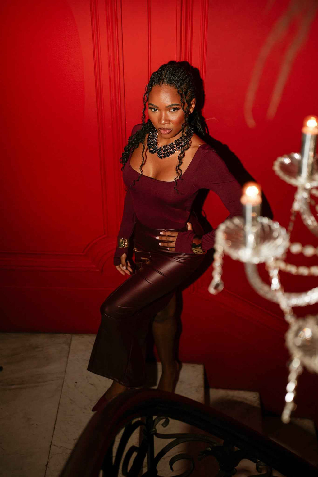 Collana rigida perle