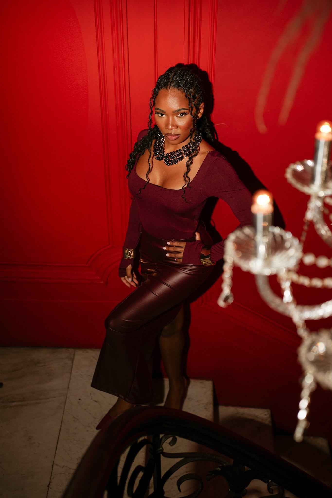 Collana rigida perle