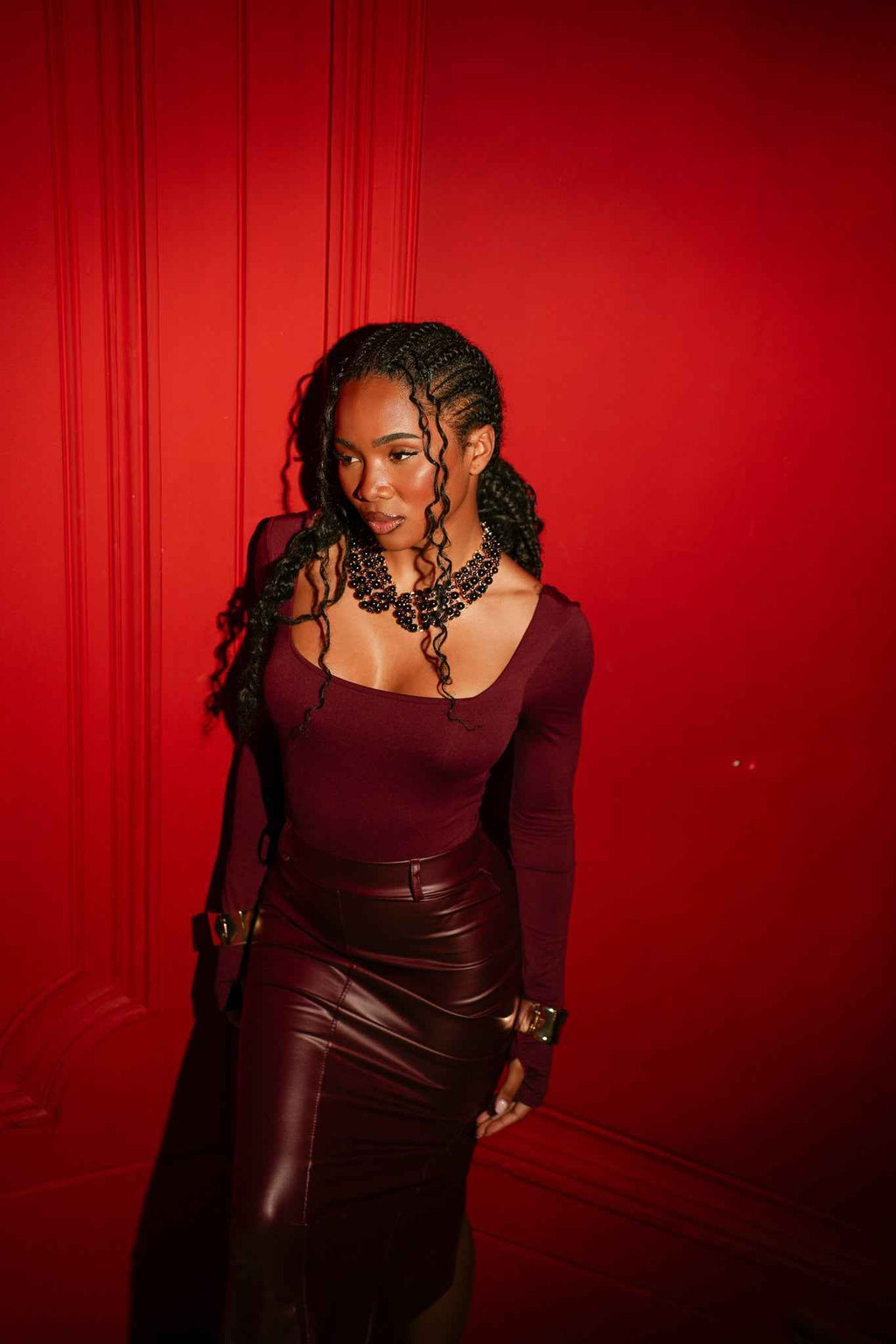 Collana rigida perle