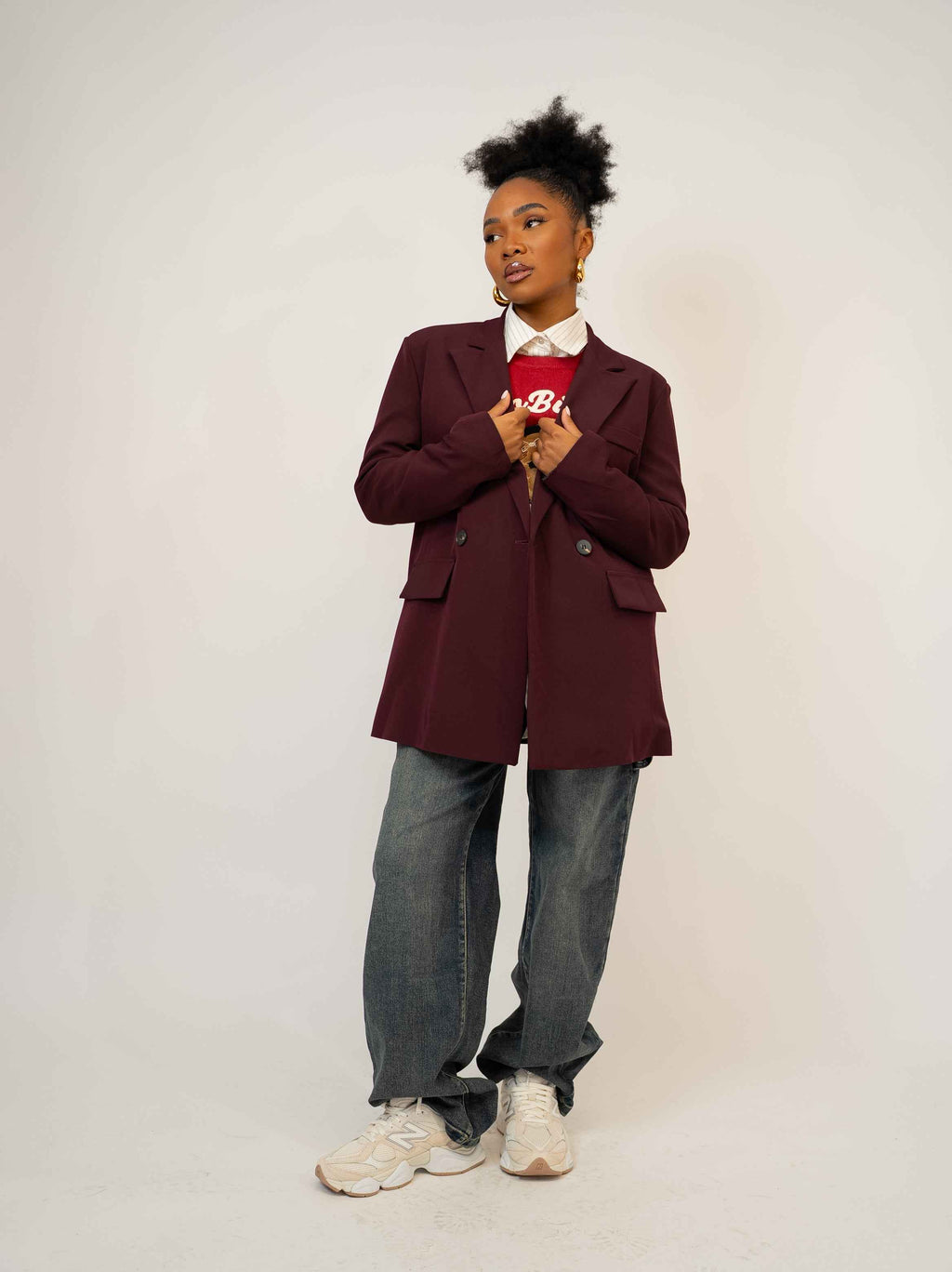 Giacca justwest bordeaux