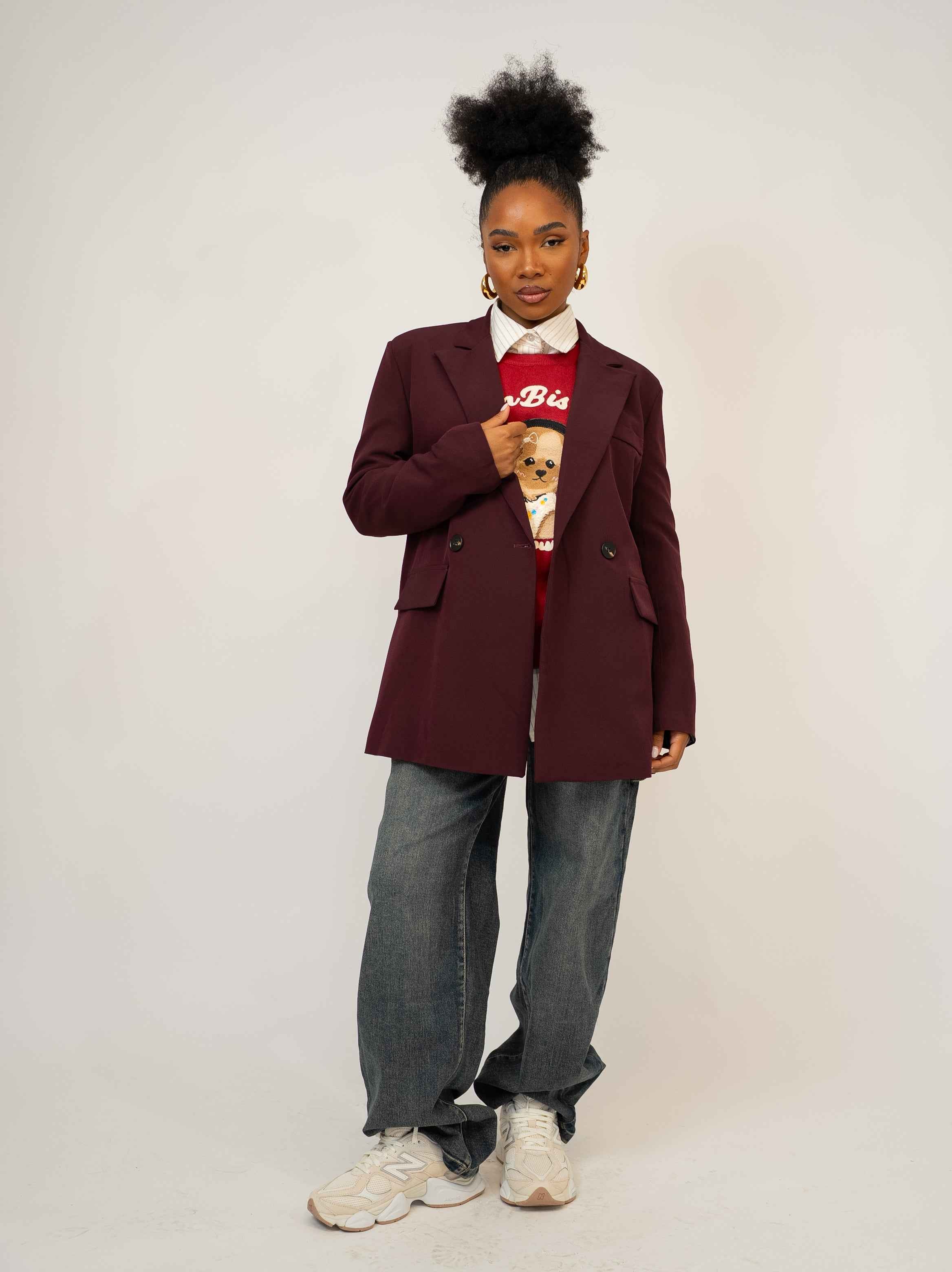 Giacca justwest bordeaux