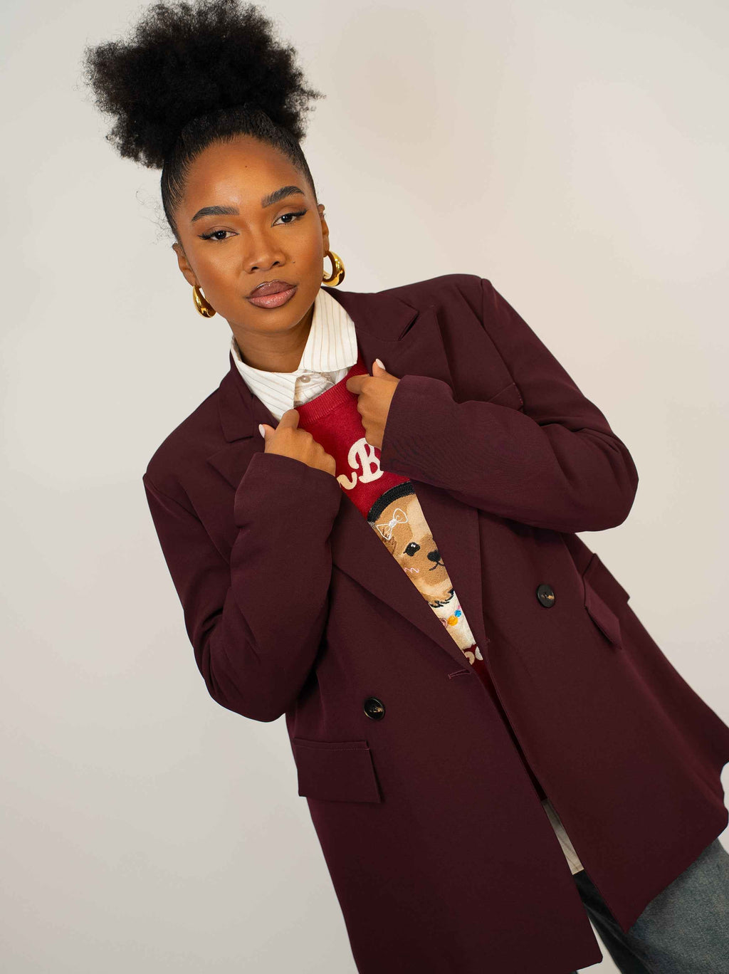 Giacca justwest bordeaux