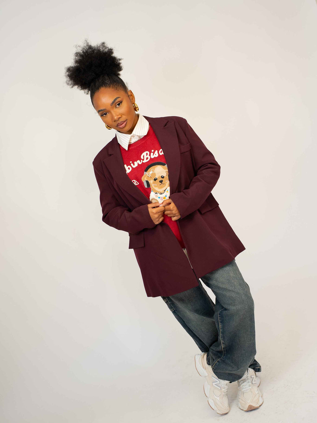 Giacca justwest bordeaux