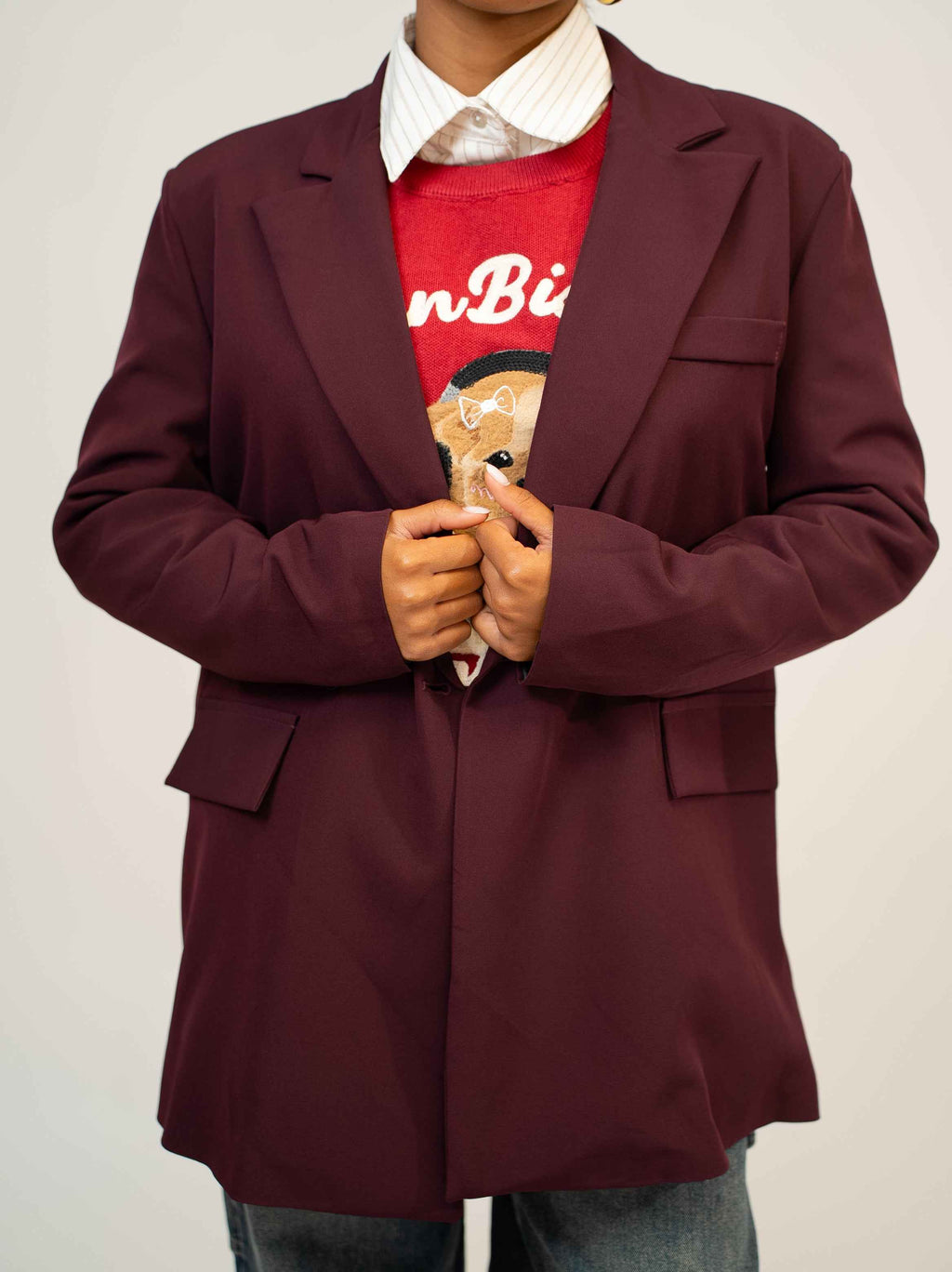 Giacca justwest bordeaux