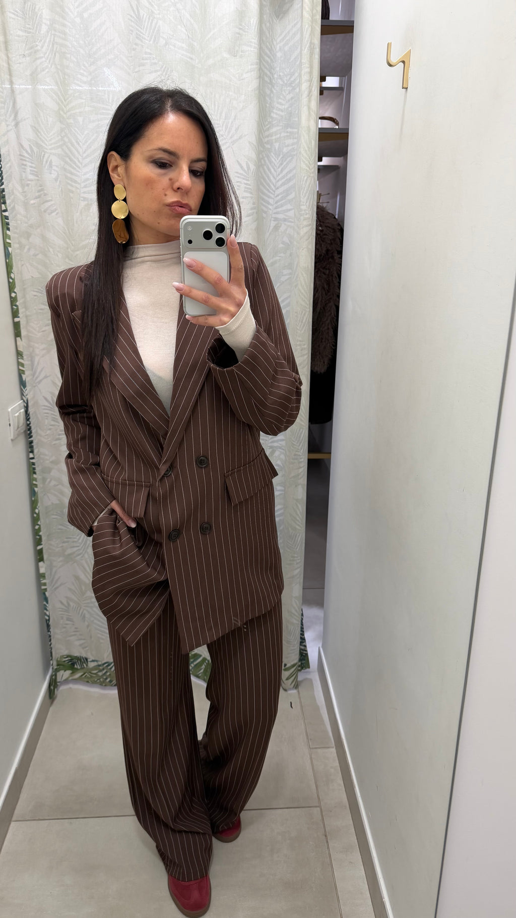 Tailleur over gessato