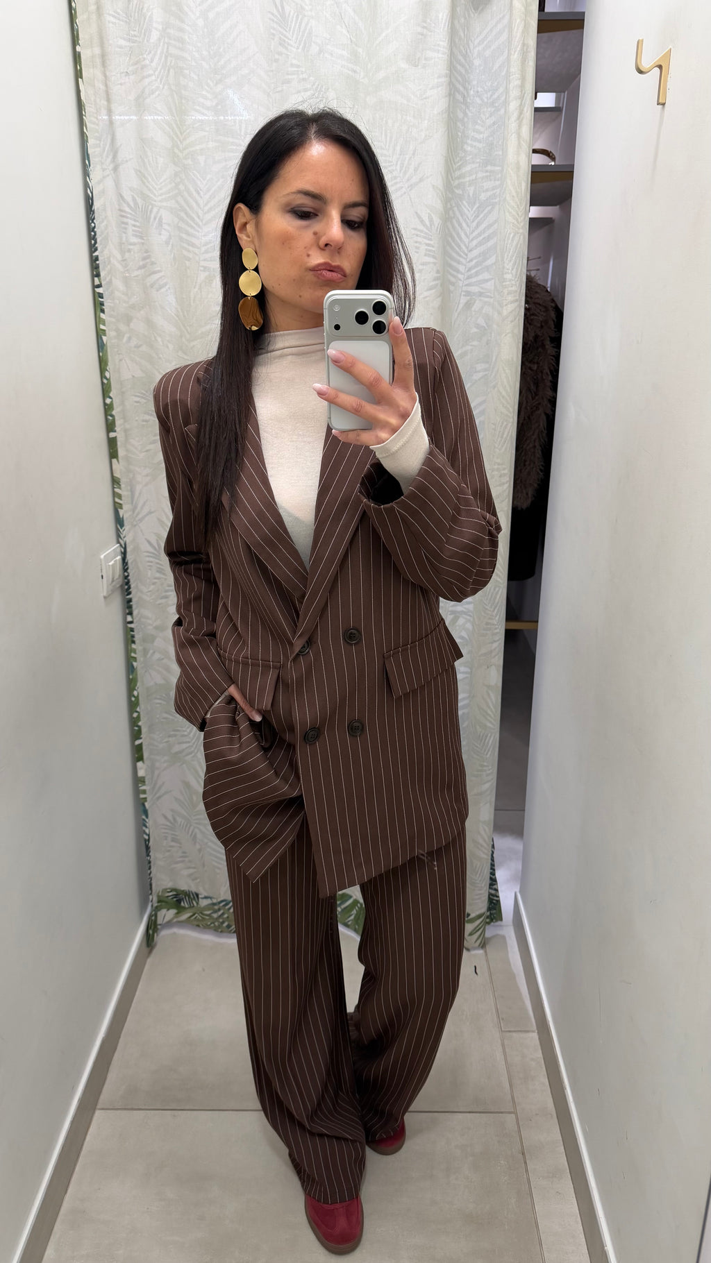 Tailleur over gessato