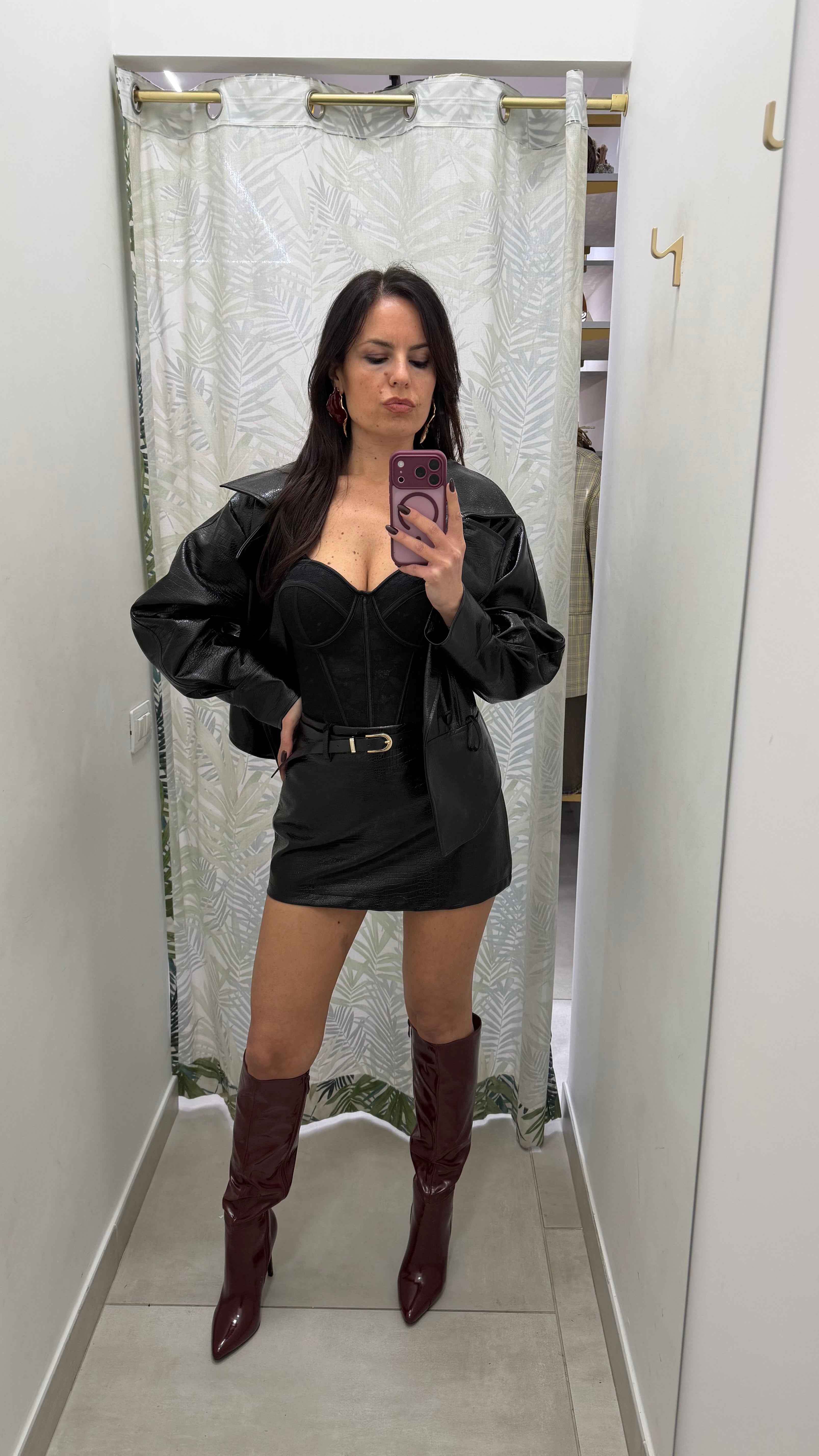 Mini trench pitonato