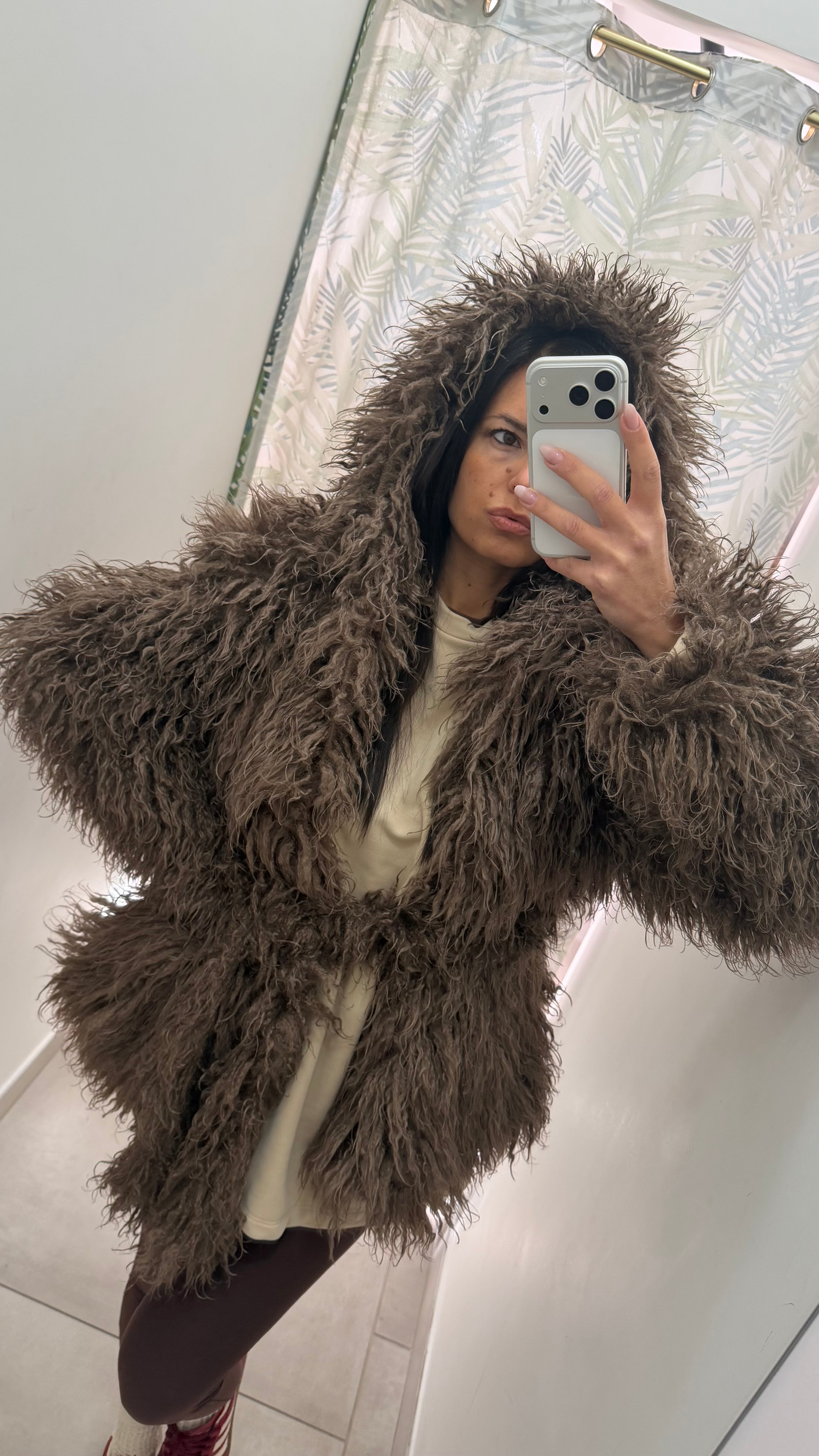 Ecofur teddy cappuccio