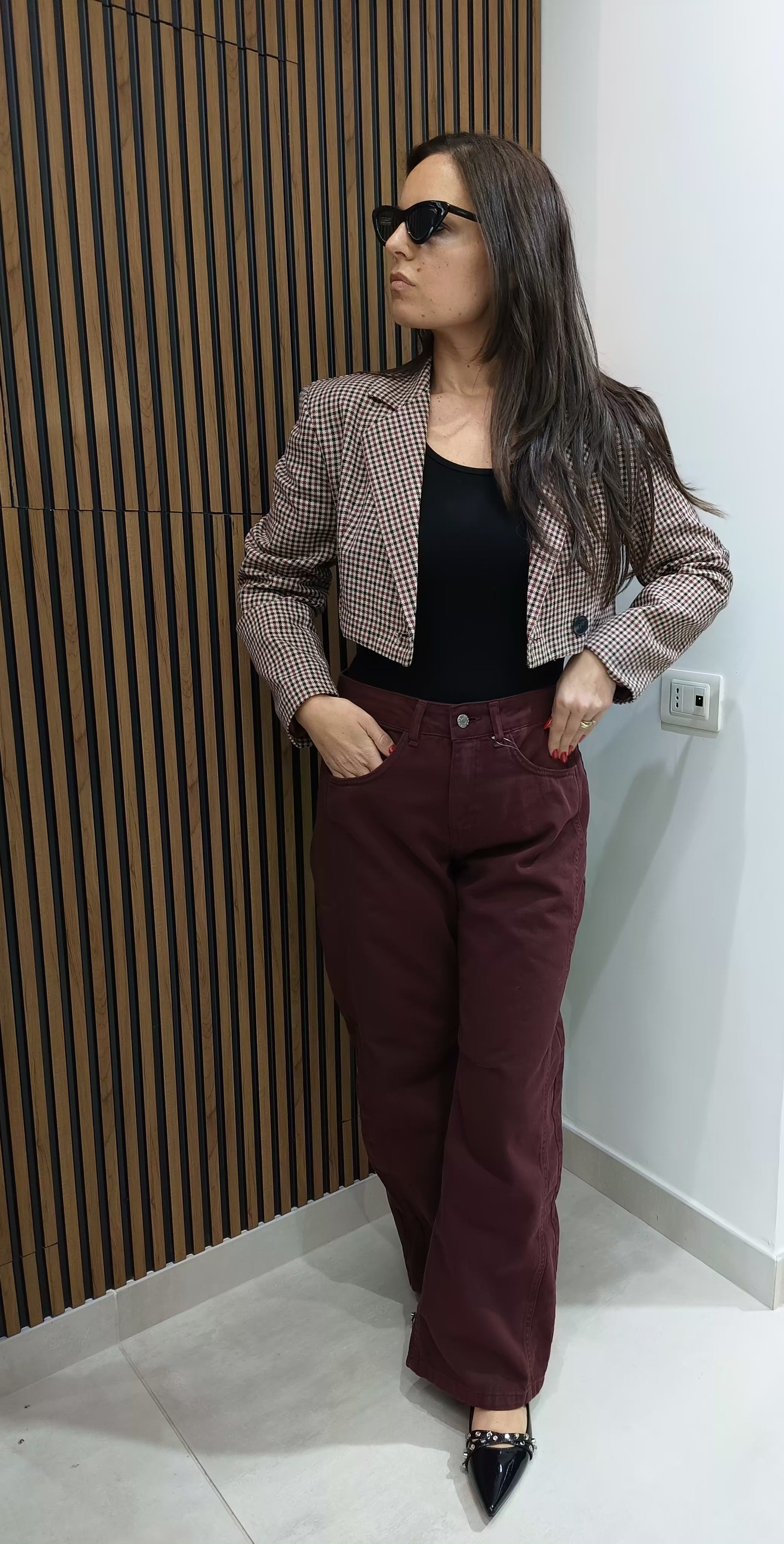 Jeans must have bordeaux