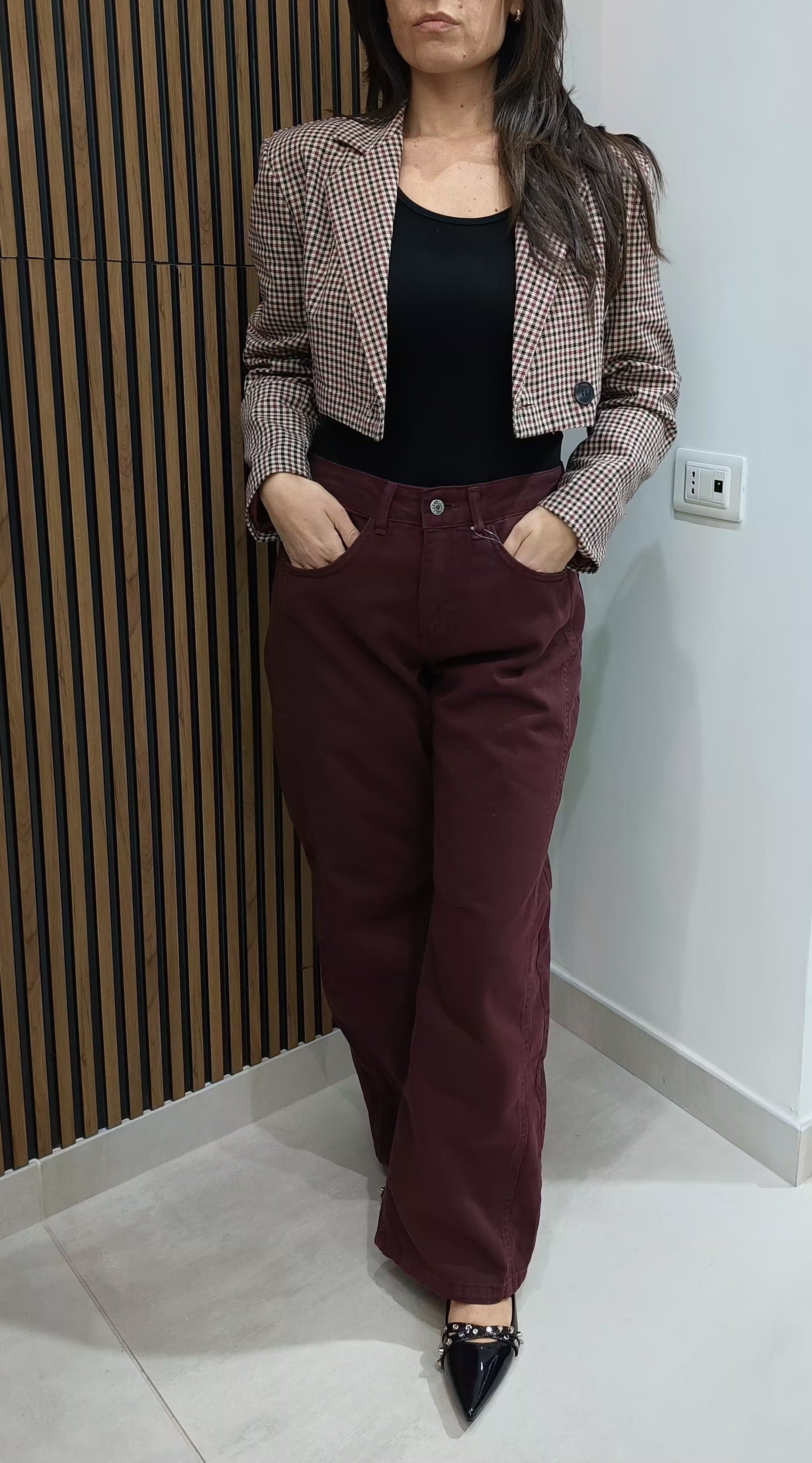 Jeans must have bordeaux