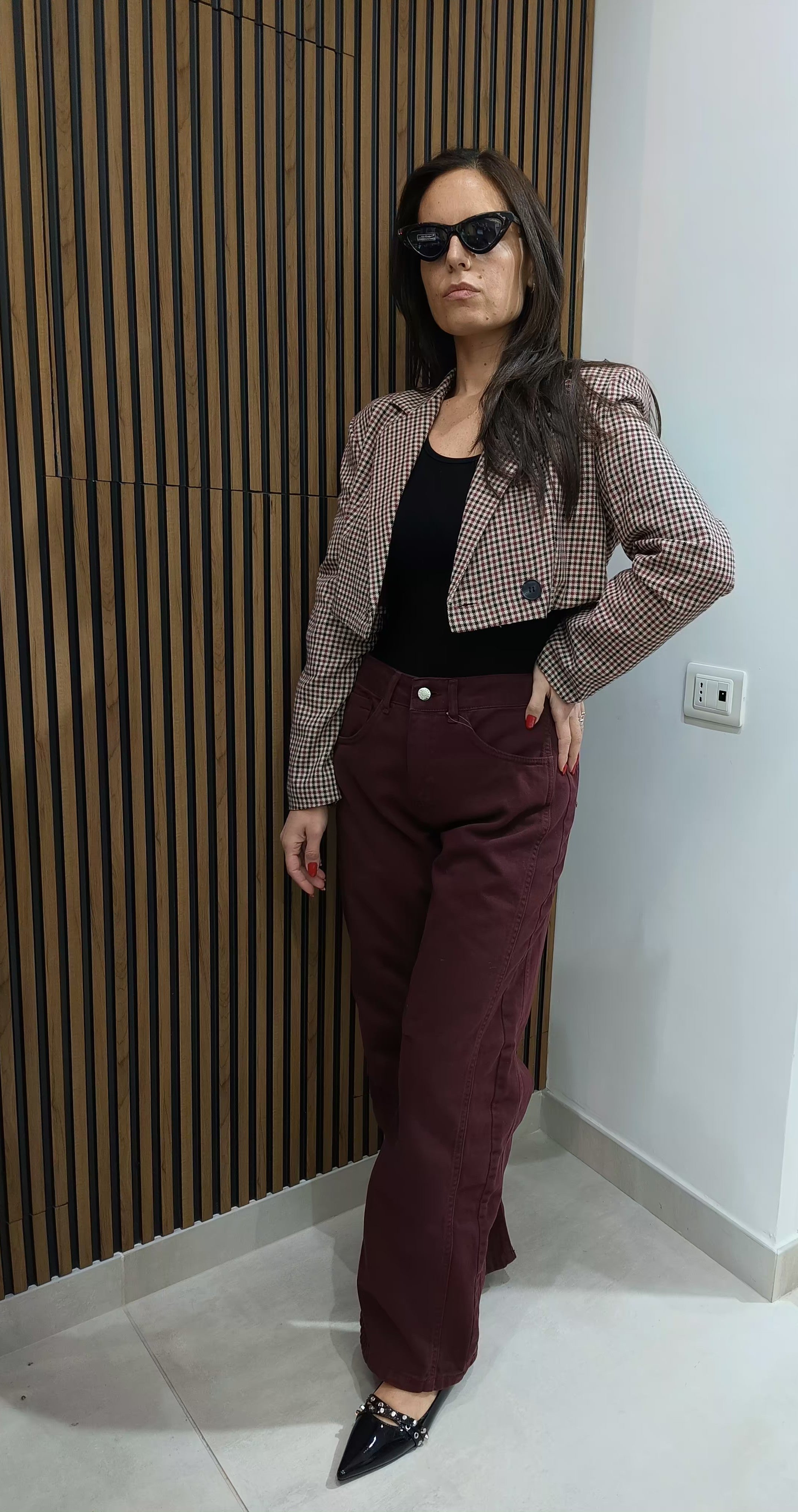 Jeans must have bordeaux