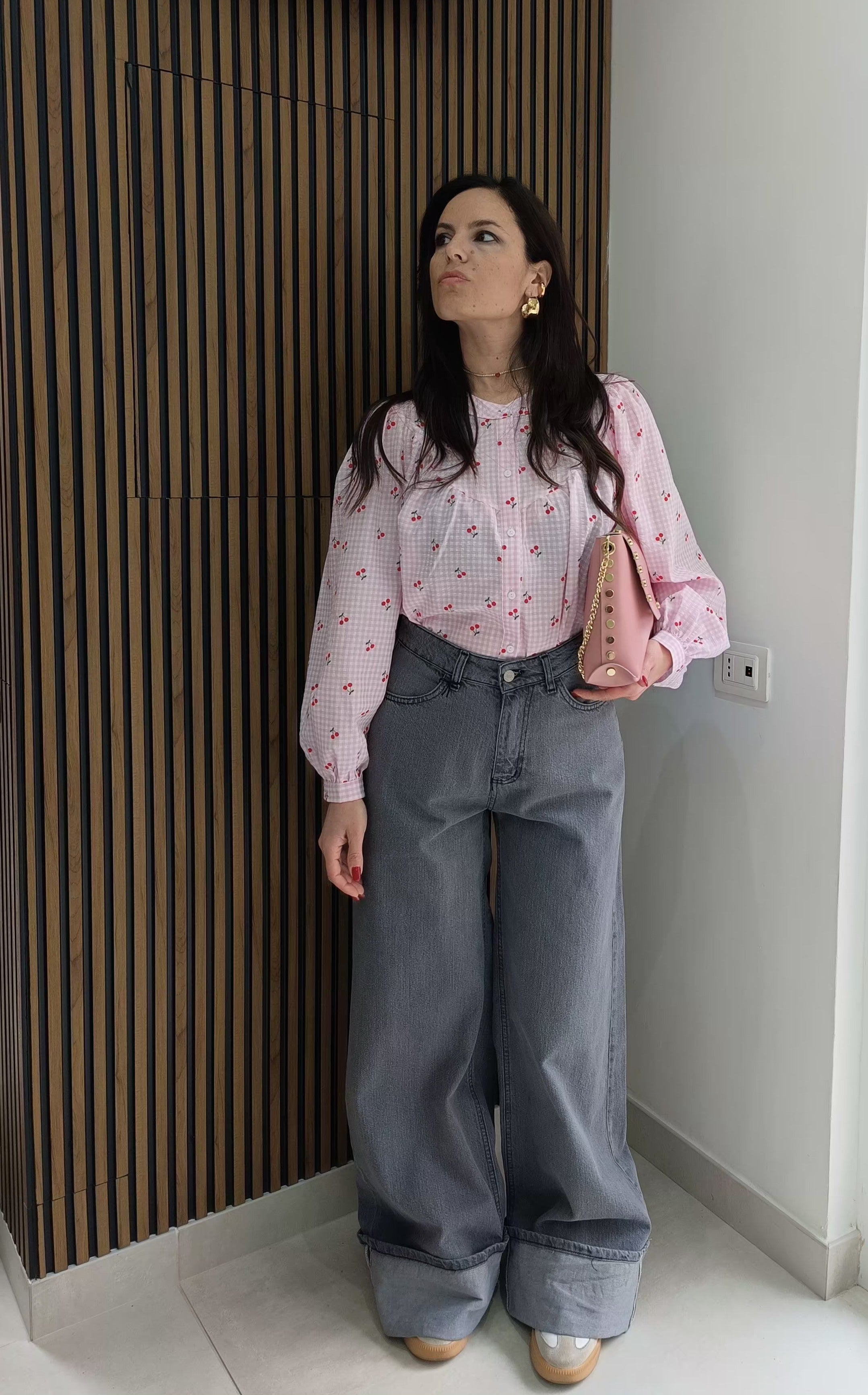 Camicia con ciliegie