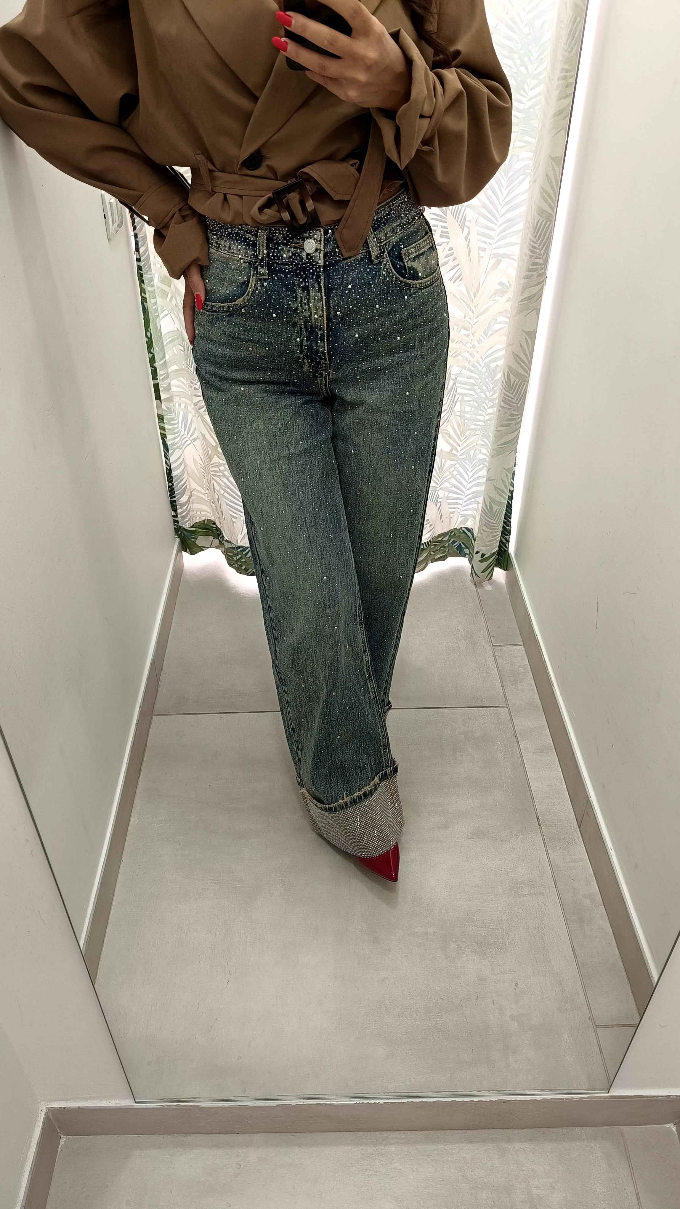 Denim piegone shine - Absolute Shop