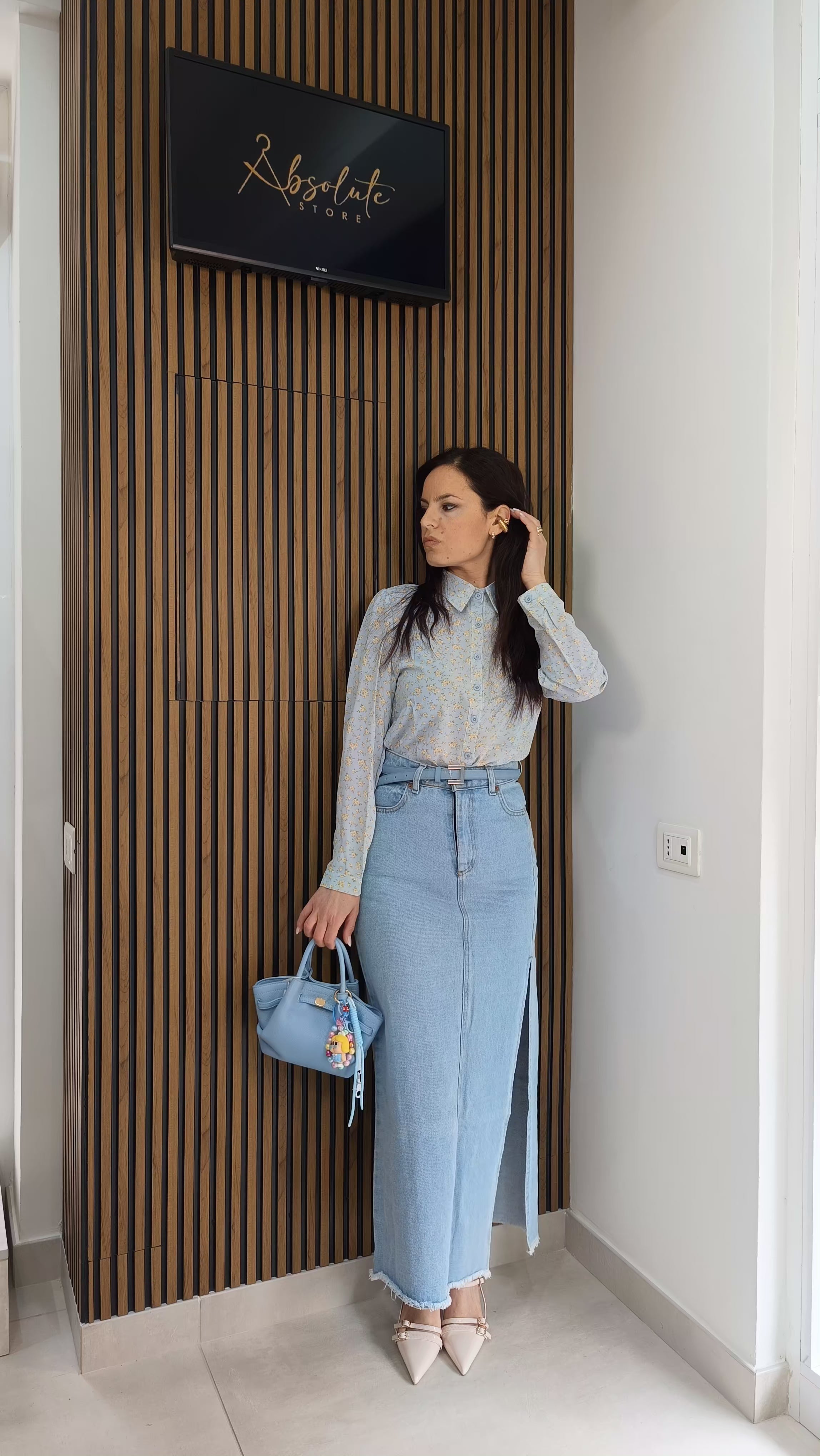 Gonna lunga denim