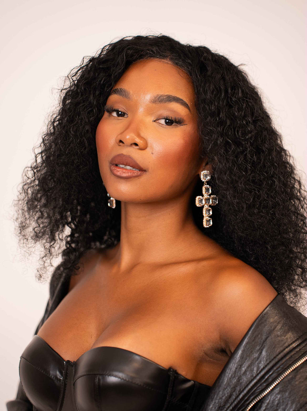 Orecchini croce strass - Absolute Shop