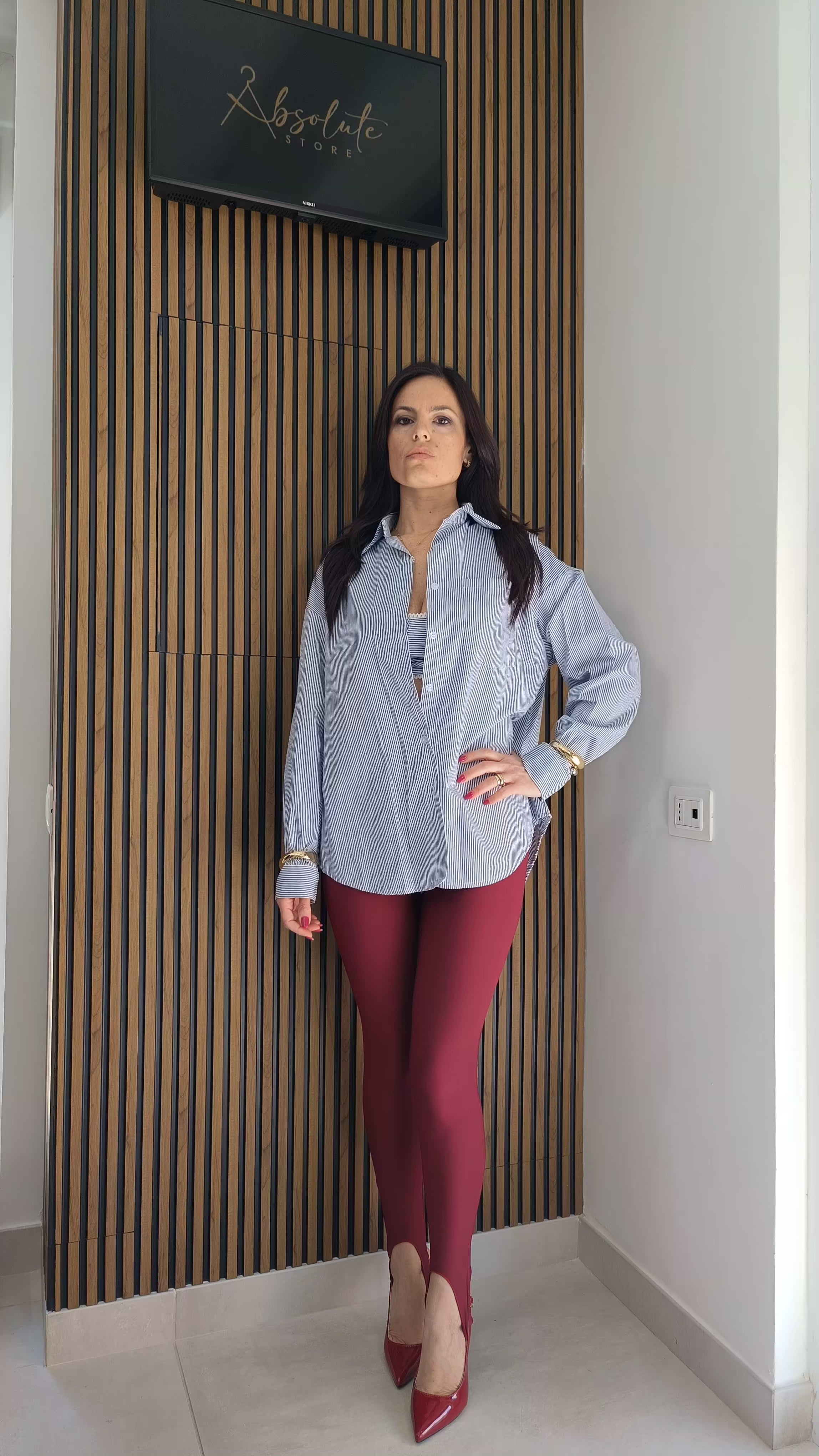 Leggins ghette bordeaux