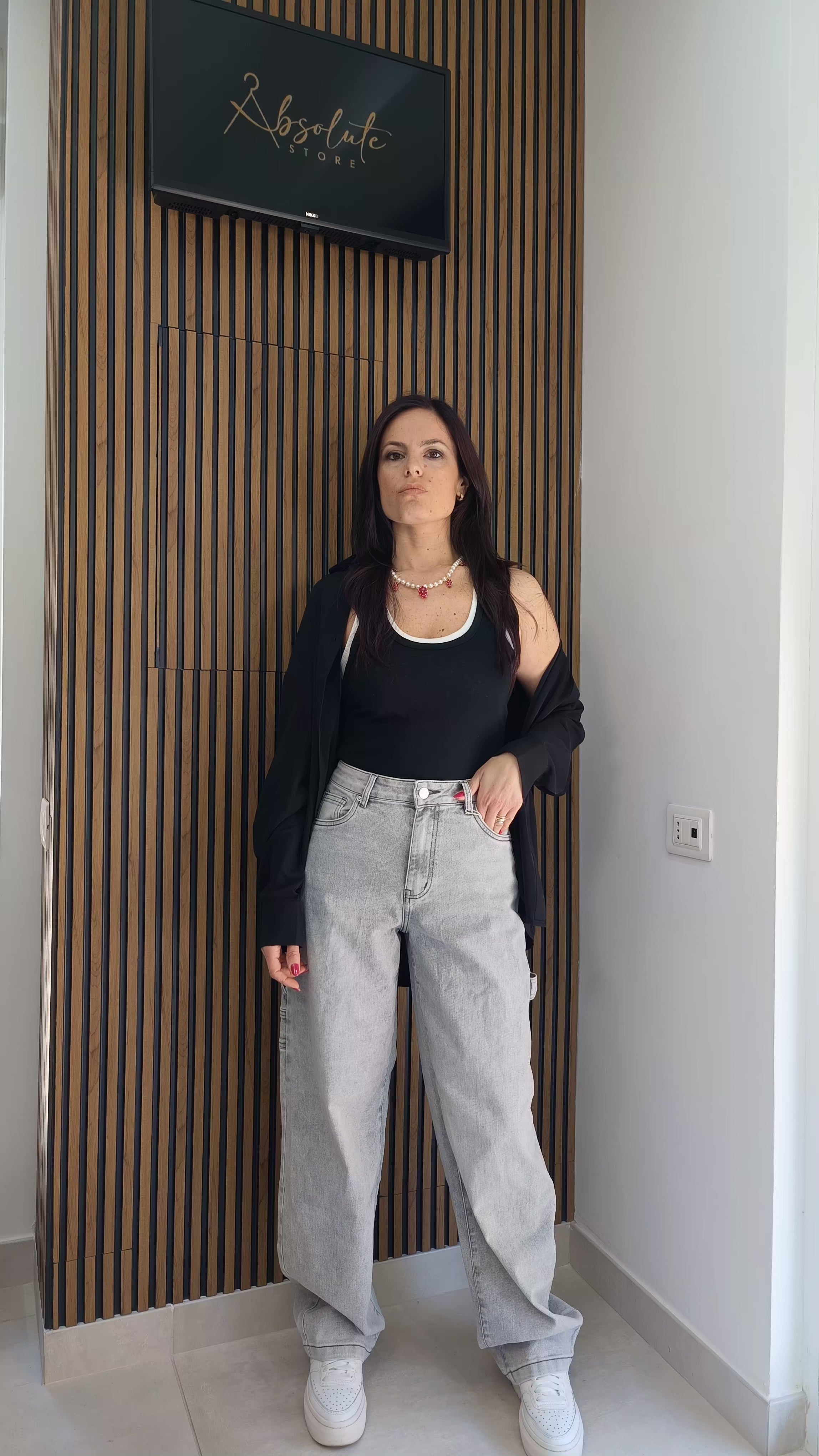 Jeans Carpenter elasticizzato grigio