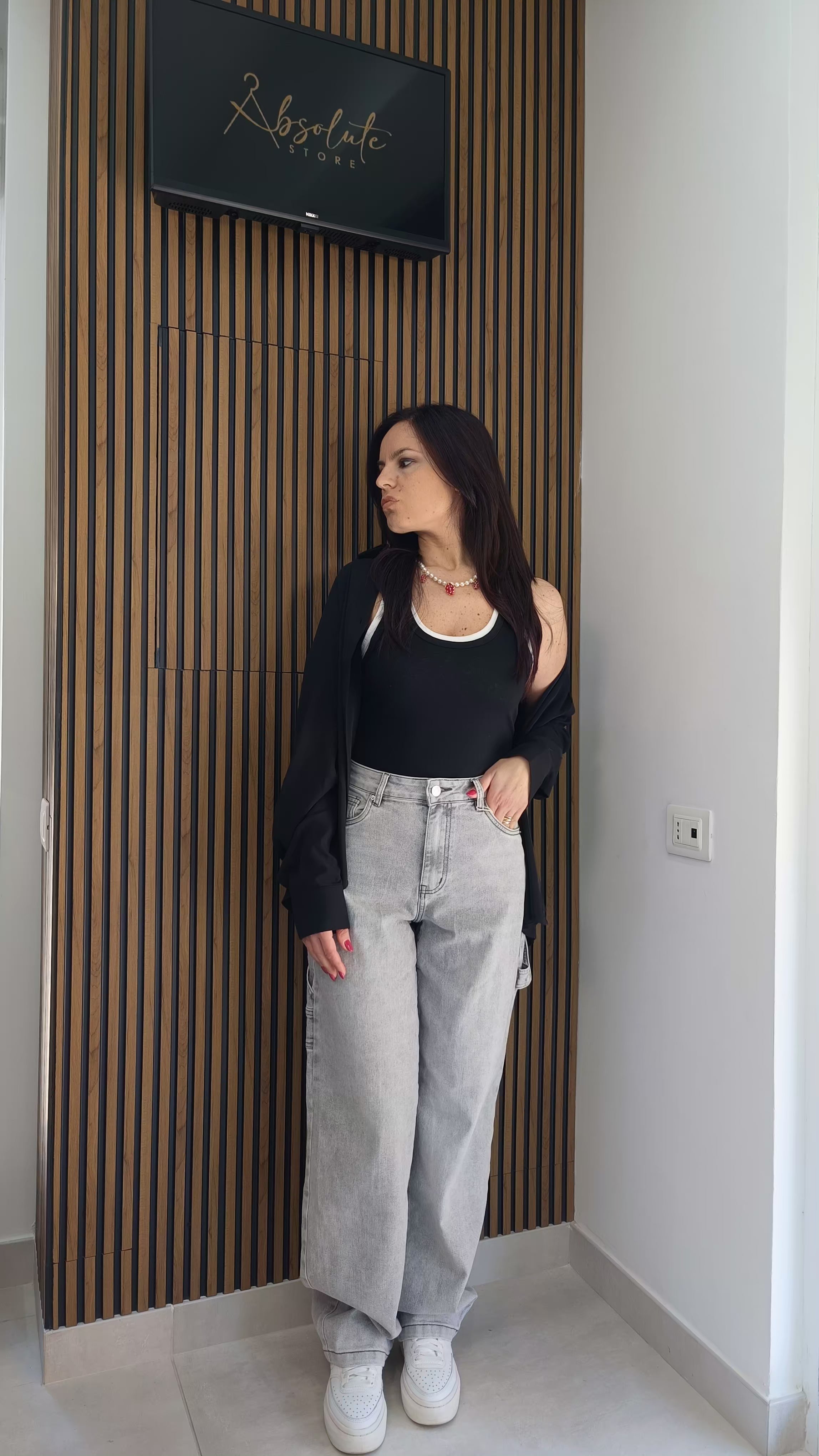 Jeans Carpenter elasticizzato grigio