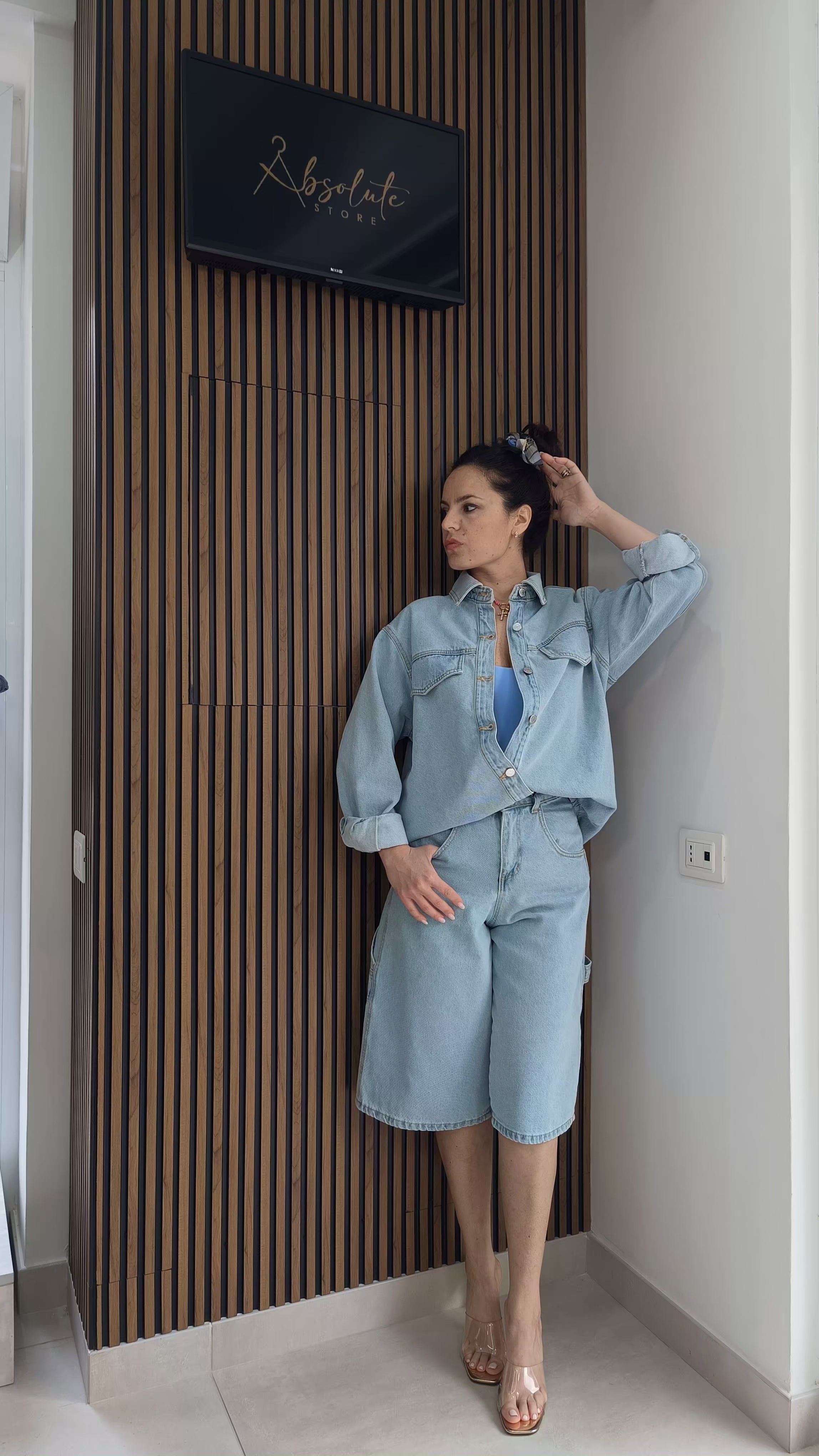 Camicia denim chiaro