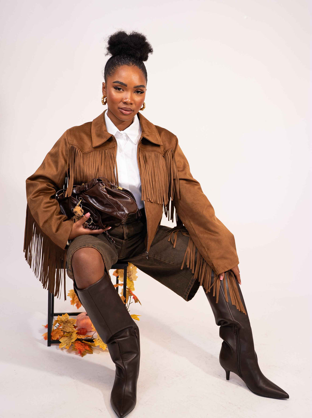 Giubbino lumina frange - Absolute Shop