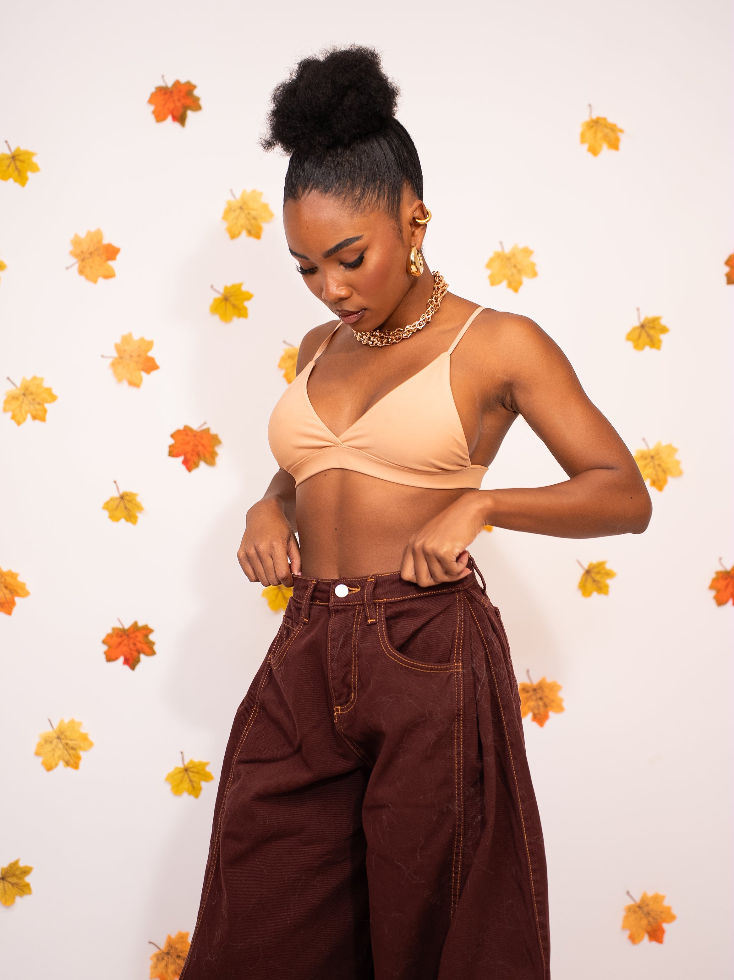 Jeans Balloon bordeaux - Absolute Shop